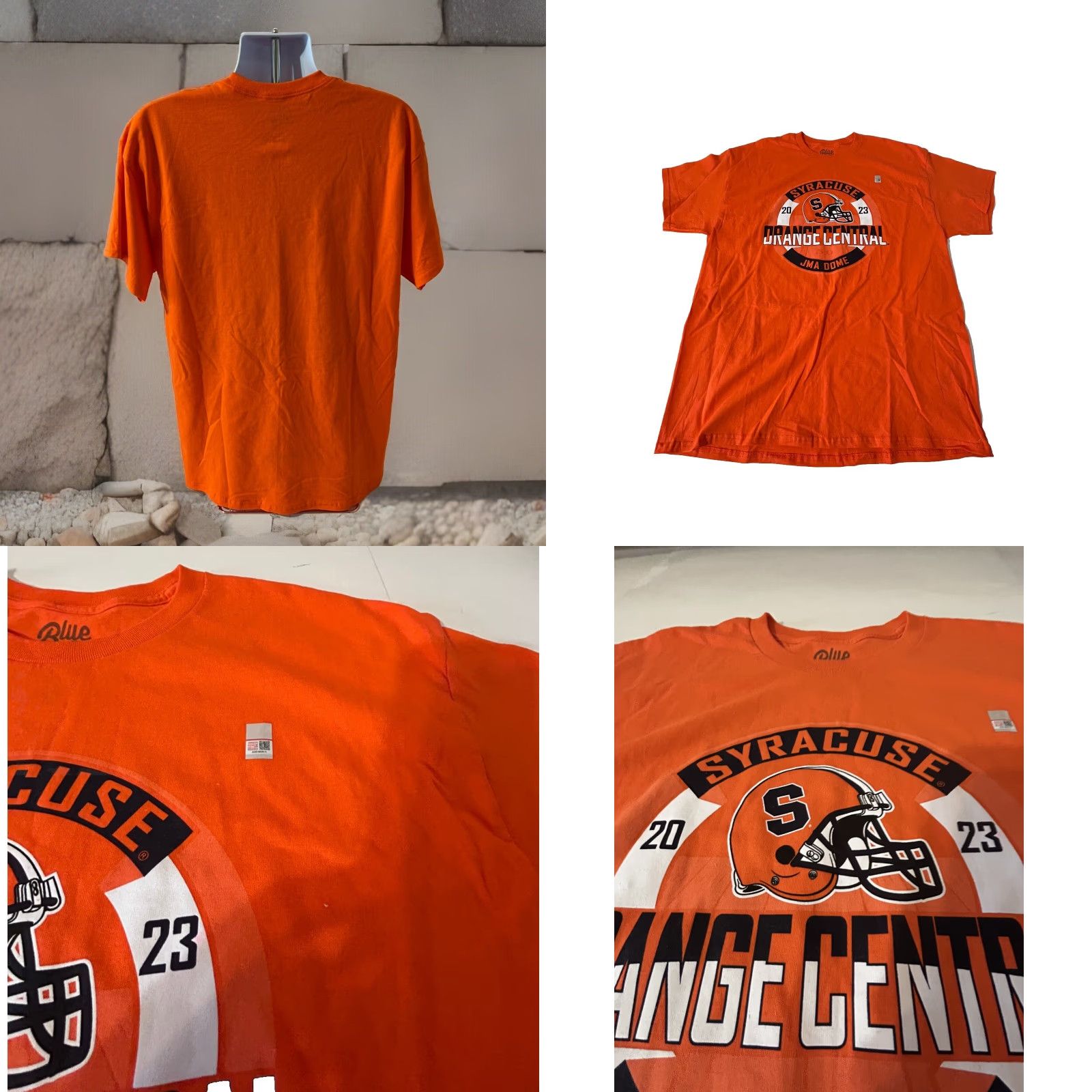 Vintage Syracuse Football Orange Central JMA Dome Shirt Men XL 2023 Orange Short Sleeve Blue 84 T-Shirt Logo Crew Neck Size US XL / EU 56 / 4 - 8 Thumbnail