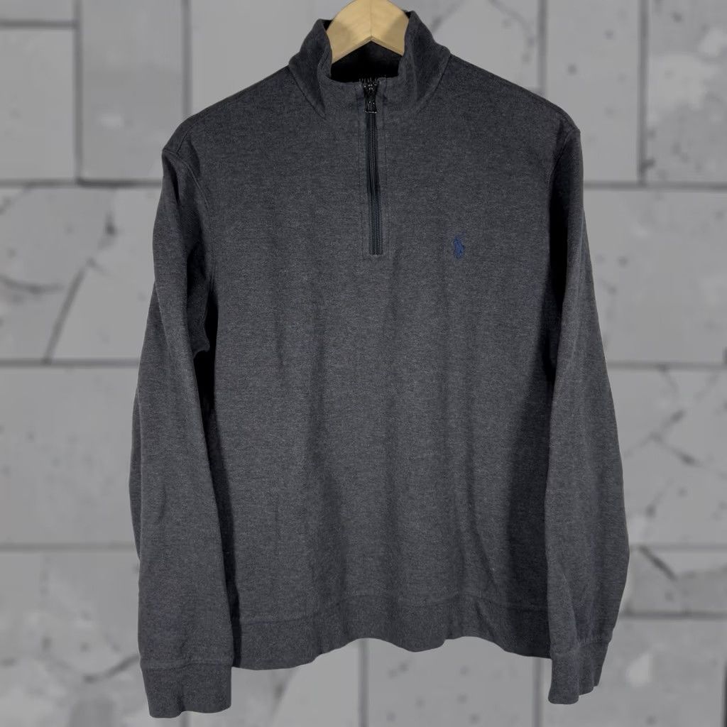 Polo Ralph Lauren Polo Ralph Lauren Gray Half Zip Pullover Mens Size M Sweater Clothing Size US M / EU 48-50 / 2 - 1 Thumbnail