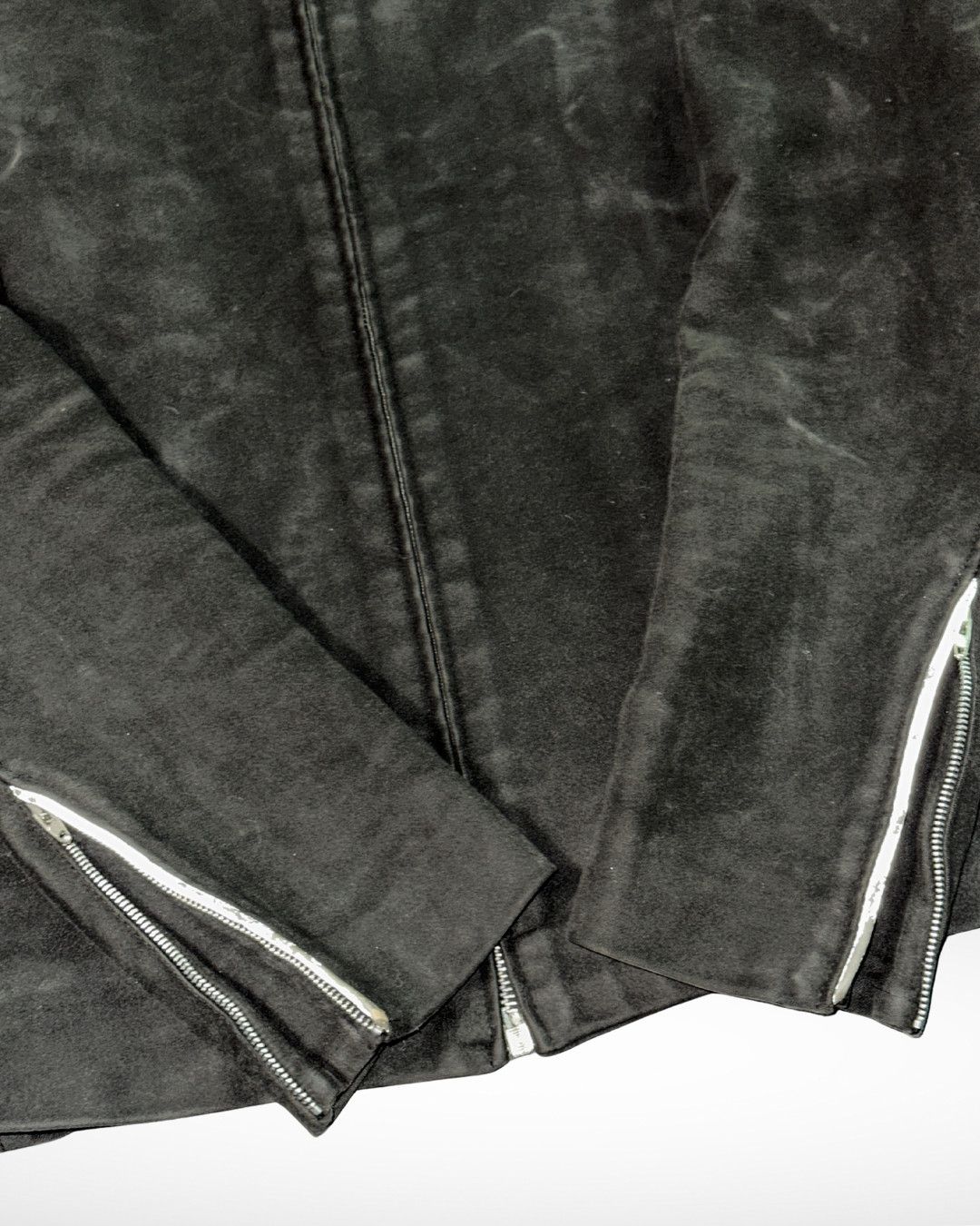 Helmut Lang SS95 Pig Suede Cafe Racer Reflective Sleeve Jacket Size US M / EU 48-50 / 2 - 13 Thumbnail