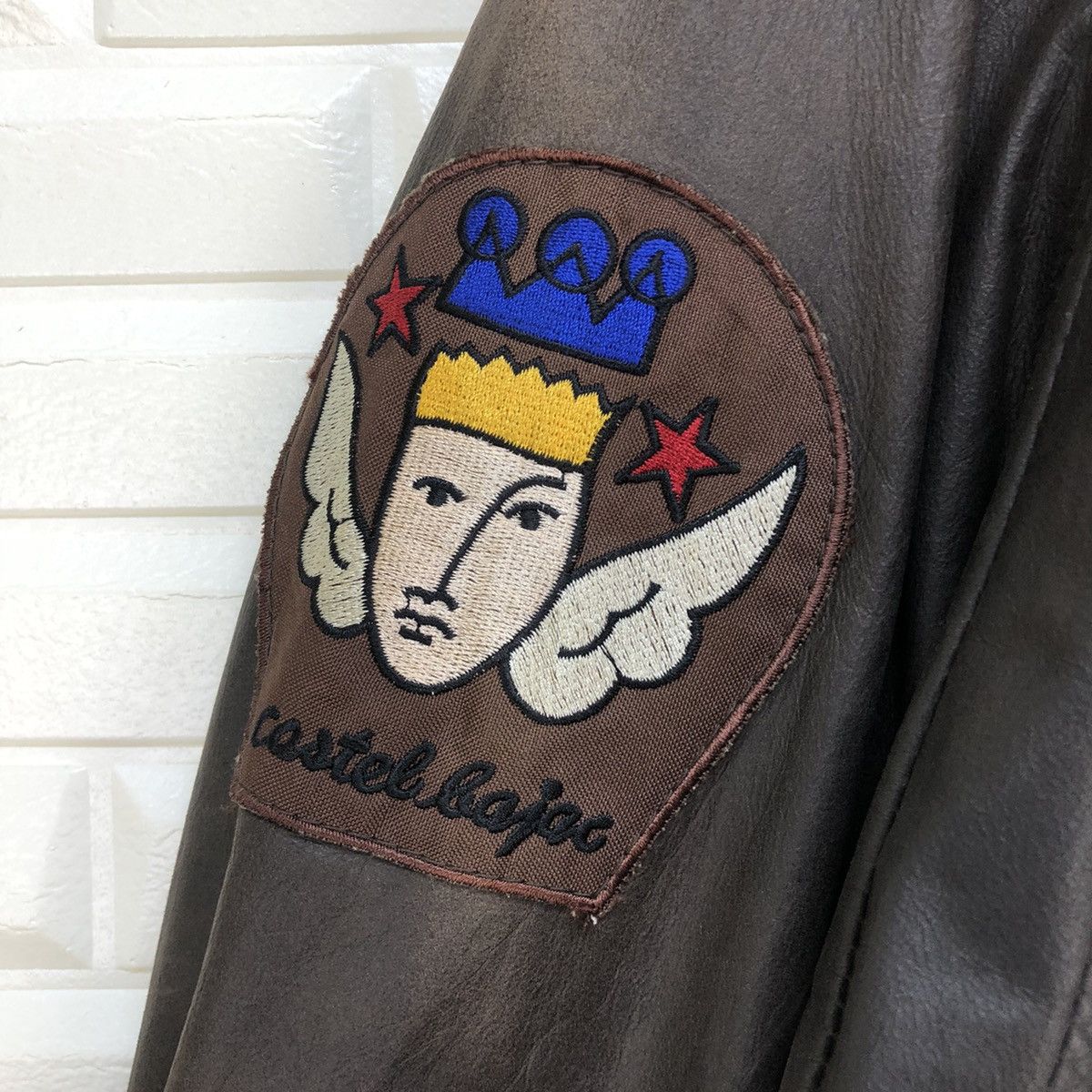Jean Charles De Castelbajac × Leather Castelbajac Faded Jacket Size US L / EU 52-54 / 3 - 9 Thumbnail