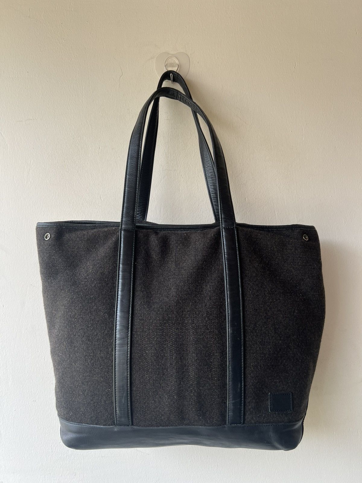 Porter Vintage Porter by Yoshida Hybrid Leather Wool Large Tote Bag Size ONE SIZE - 16 Thumbnail