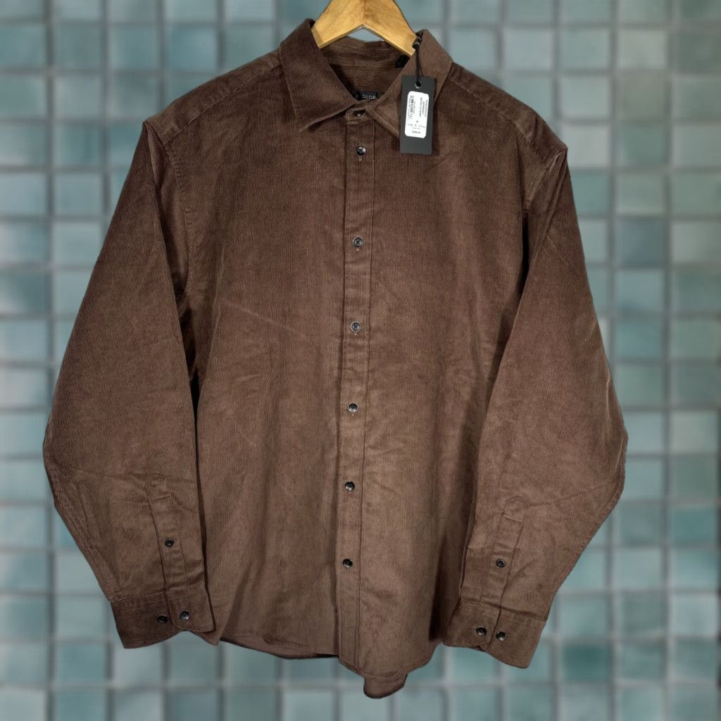 Rag & Bone Rag & Bone Corduroy Shirt Mens M Mateo Button-Down NWT Brown Solid Long Sleeve Slim Fit Button-Up 298 Size US M / EU 48-50 / 2 - 1 Thumbnail
