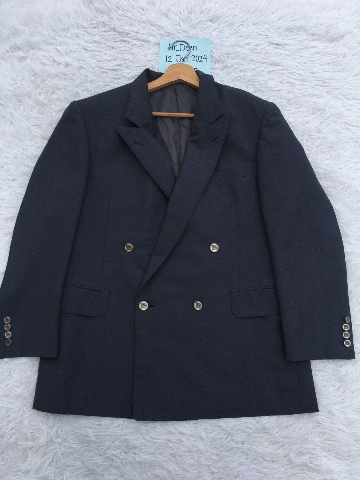 Burberry Rare Vintage Burberry Plain Blazer Size 36R - 5 Thumbnail