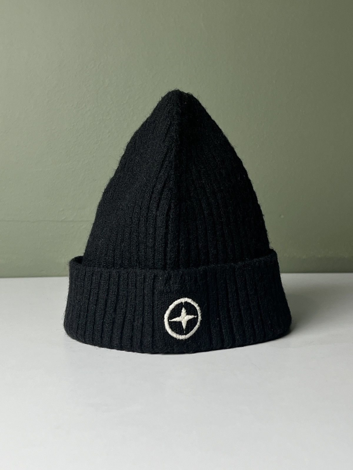 Stone Island stone island y2k beanie hat ribbed wool vintage Size ONE SIZE - 2 Thumbnail