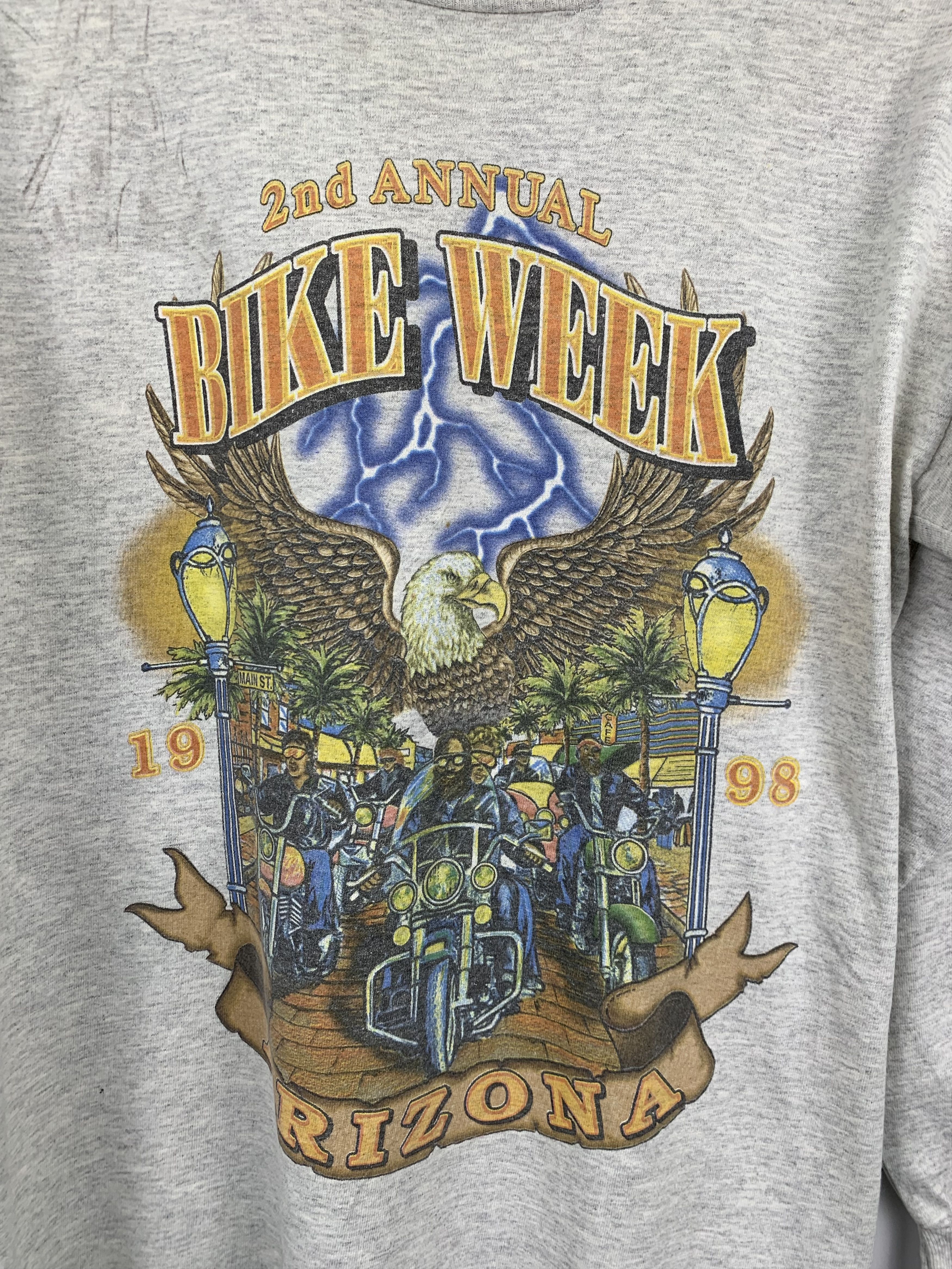 Converse Vintage 90s Converse Bike Week 1998 Long Sleeve Tee TA0043 Size US M / EU 48-50 / 2 - 7 Thumbnail