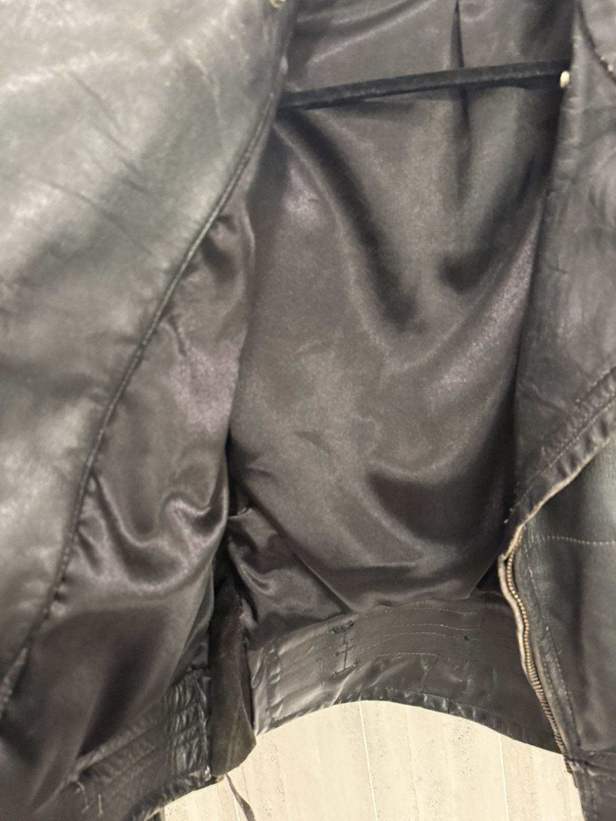 Sears Title: VTG 1950s Leather Motorcycle Jacket w/ Serval Zipper Size US L / EU 52-54 / 3 - 7 Thumbnail
