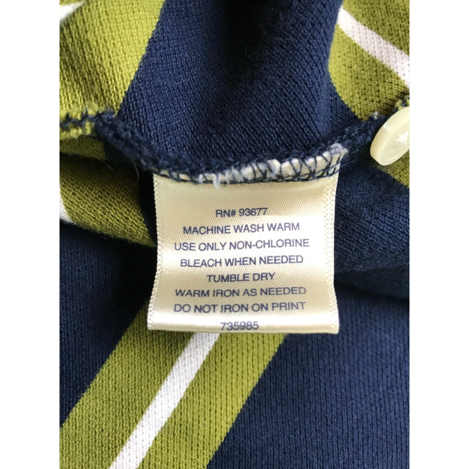 Vintage VINTAGE St. John's Bay Legacy Polo Shirt Men XXL Green Navy Blue Striped Short Sleeve 100% Cotton Regular Mens XXl Polo Size US XXL / EU 58 / 5 - 5 Thumbnail