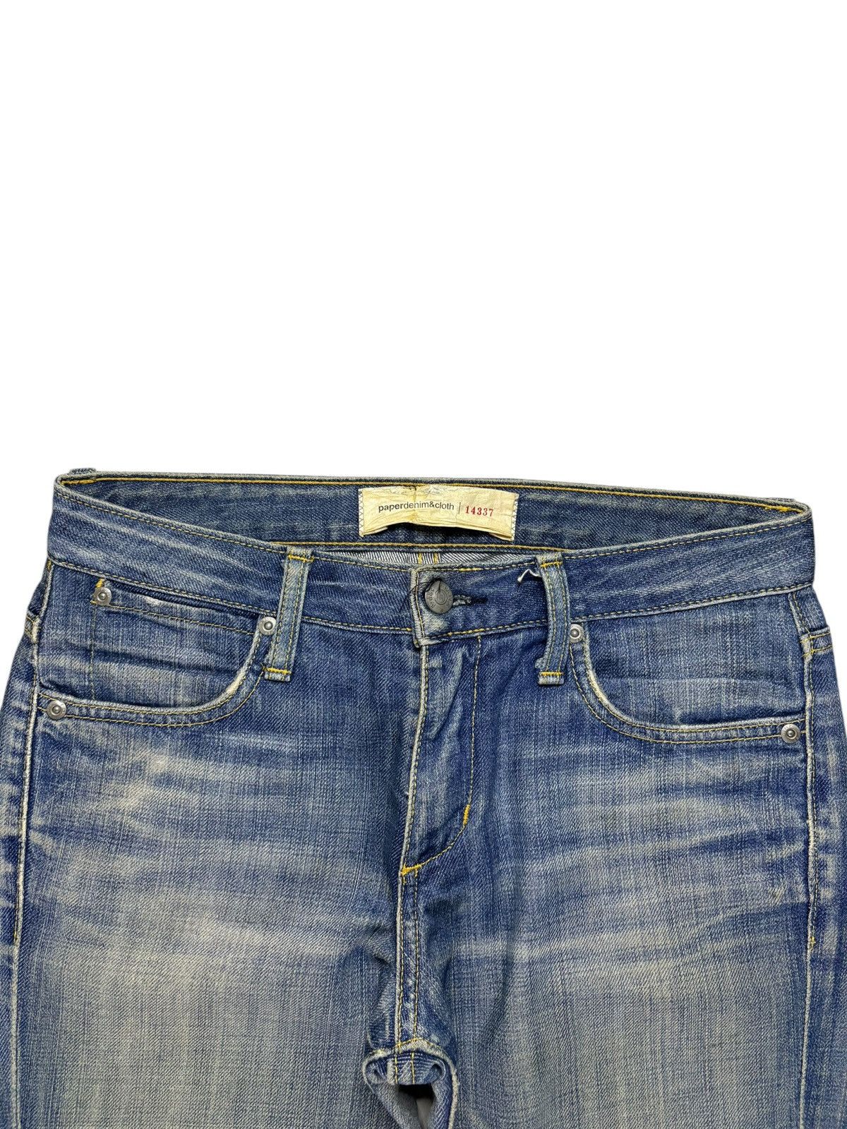 Japanese Brand × Paper Denim & Cloth Vintage USA Paper Denim Clothes Mud Wash Flare Jeans Size 30" / US 8 / IT 44 - 4 Thumbnail