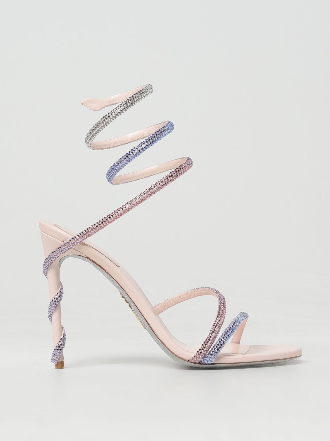 image of Rene Caovilla Heel Shoesed Sandals Woman Pink, Women's (Size 10)