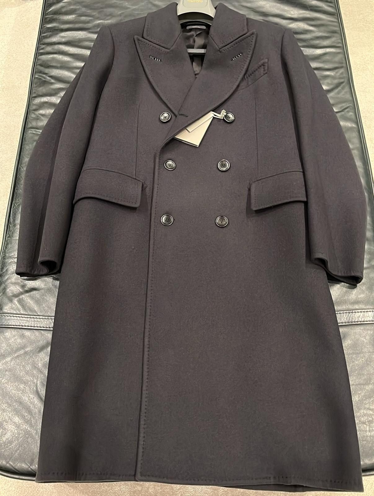 Tom Ford o1loc1c0126 OCL012 Long Coat in Black Size US M / EU 48-50 / 2 - 1 Thumbnail