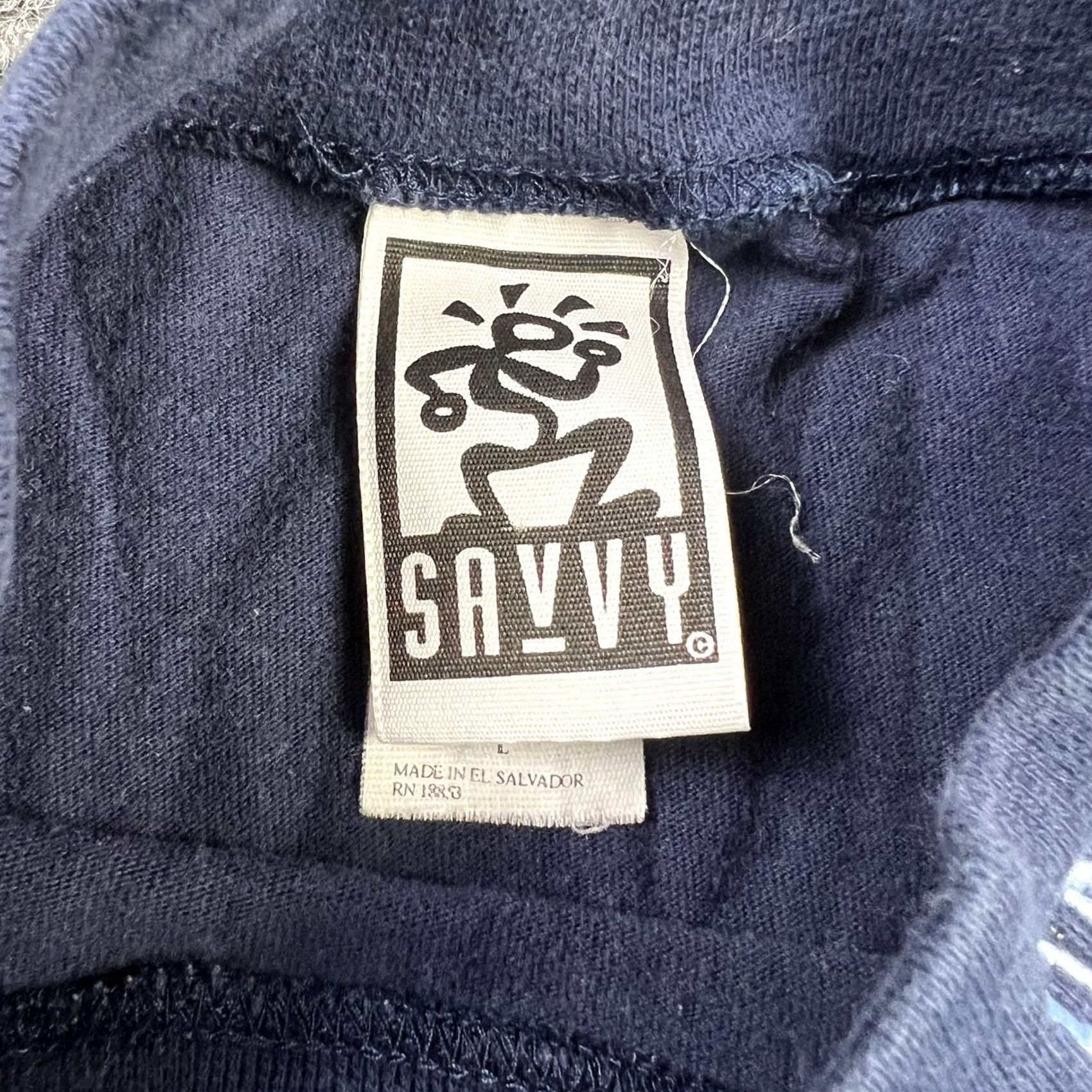 Vintage VINTAGE UNC Embroidered Mockneck Long Sleeve Blue T-Shirt Mens L Size US L / EU 52-54 / 3 - 2 Thumbnail