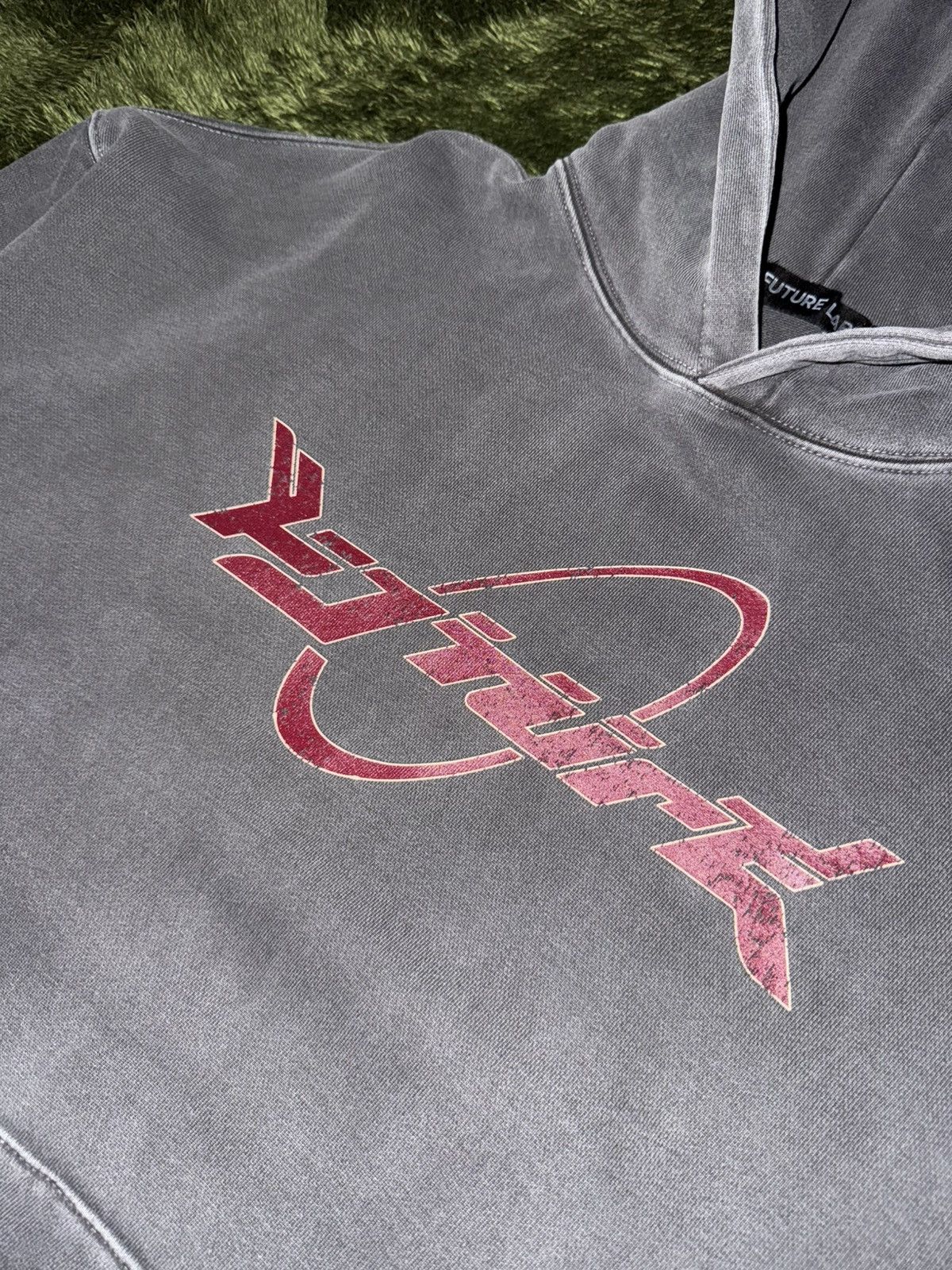 Japanese Brand [50] FUTURE LAB BJORK Parody Vintage Washed Hoodie Charcoal Size US XL / EU 56 / 4 - 2 Thumbnail