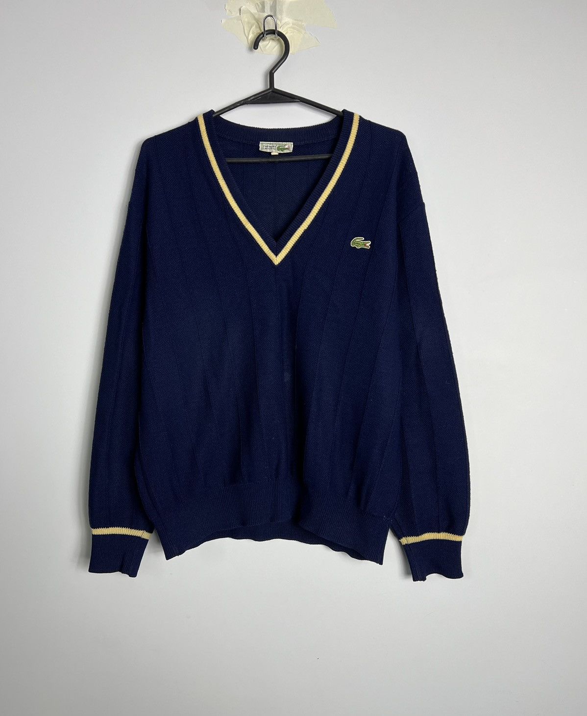 Lacoste × Vintage Sweater Lacoste vintage 90’s wool Size US L / EU 52-54 / 3 - 1 Thumbnail