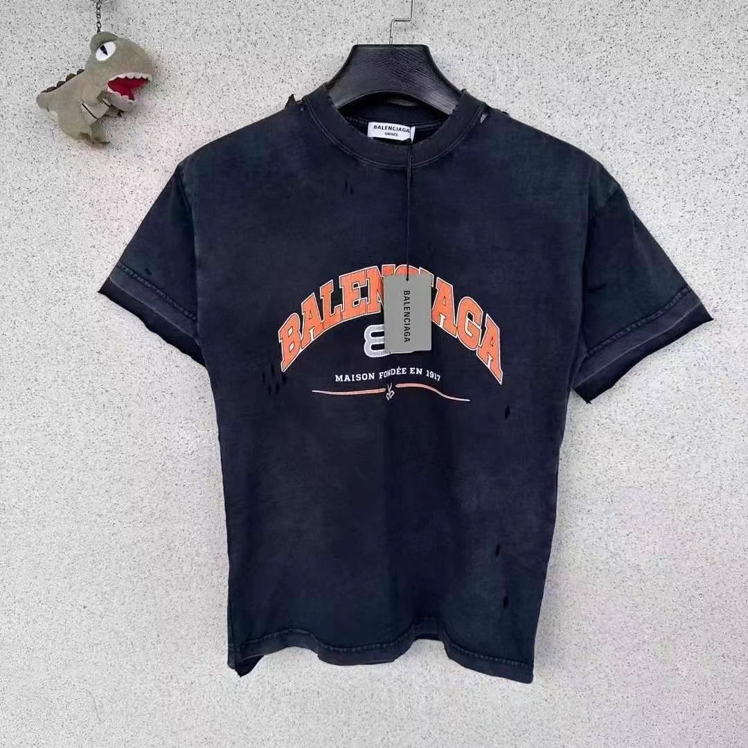 Balenciaga Balenciaga Scissor Destroyed Short Sleeve M T Unworn Size M / US 6-8 / IT 42-44 - 1 Thumbnail