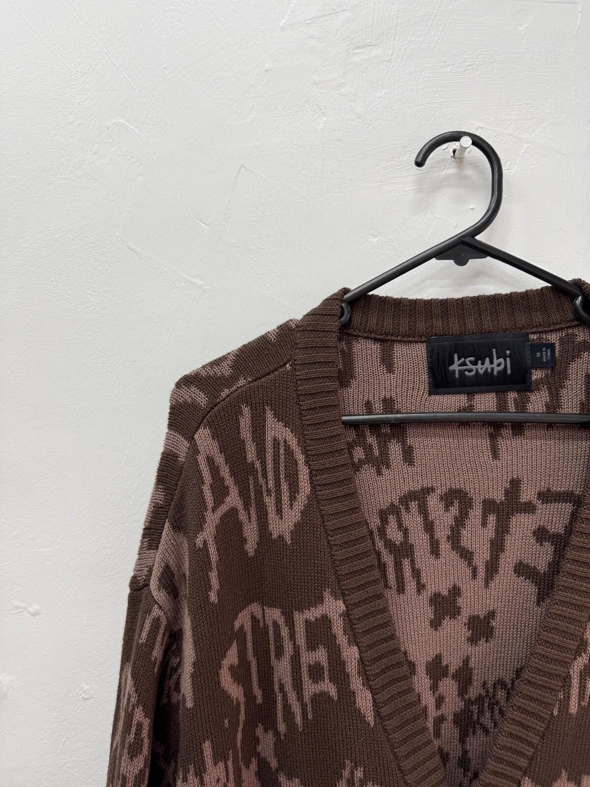 Ksubi new Ksubi mens heroism cardigan knit jumper brown medium 1 Size US M / EU 48-50 / 2 - 3 Thumbnail