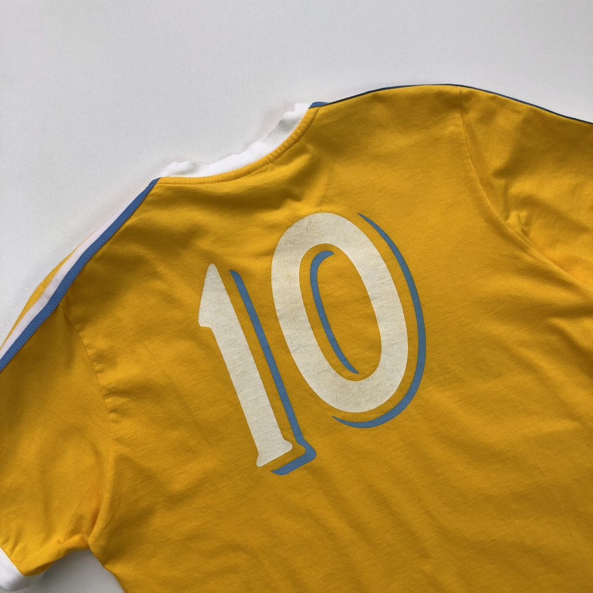 Bogner Bogner Argentina #10 Maradona Vintage T-Shirt Yellow Rare Size US L / EU 52-54 / 3 - 5 Thumbnail