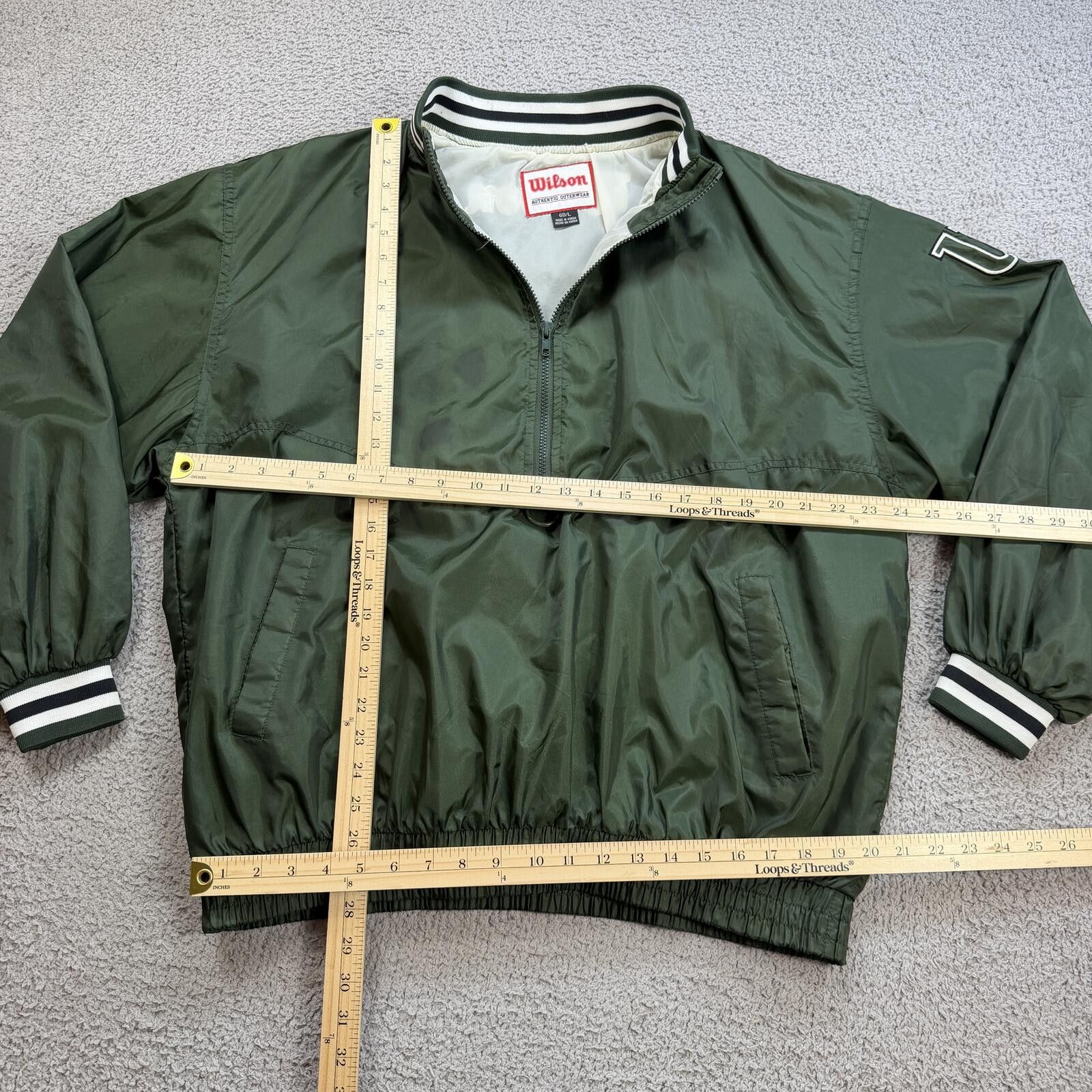 Wilson Vintage Wilson Half Zip Windbreaker Pullover Jacket Mens L Size US L / EU 52-54 / 3 - 3 Thumbnail