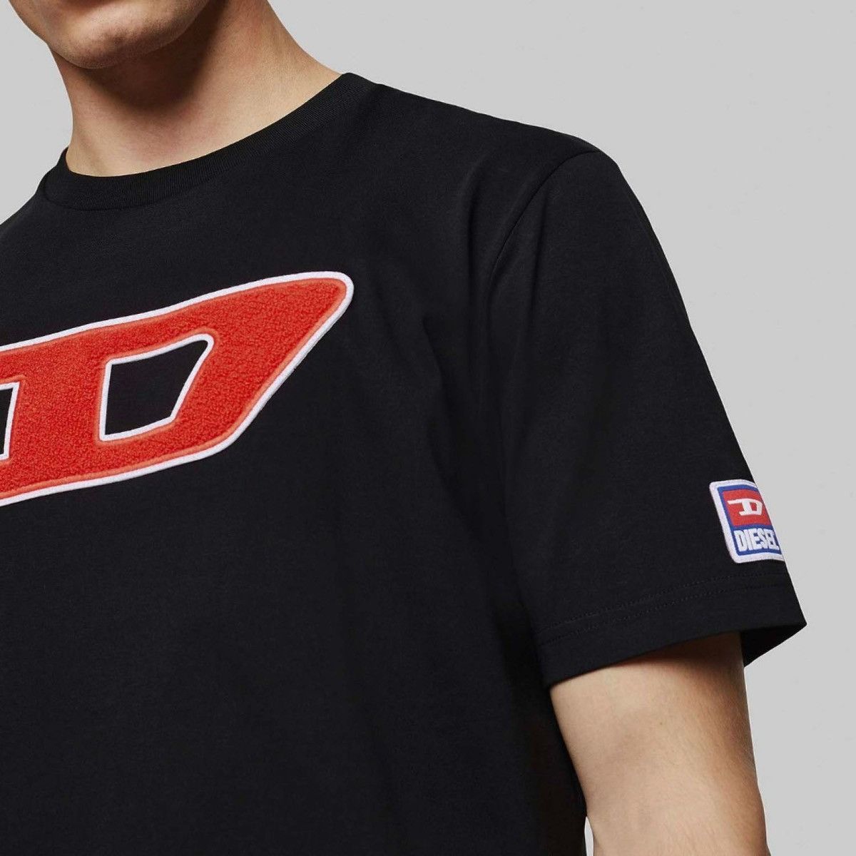 Diesel Luxury Diesel D logo t-shirt Just Division Size US L / EU 52-54 / 3 - 3 Thumbnail