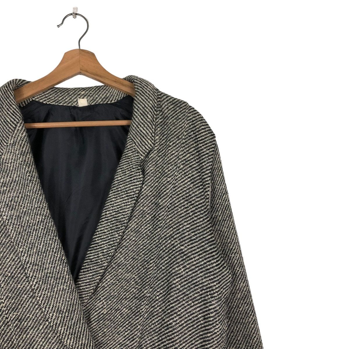 Japanese Brand 🔥VINTAGE BIKER JACKET WOOL BUCKLE HERRINGBONE ISSEY MIYAKE Size US M / EU 48-50 / 2 - 6 Thumbnail
