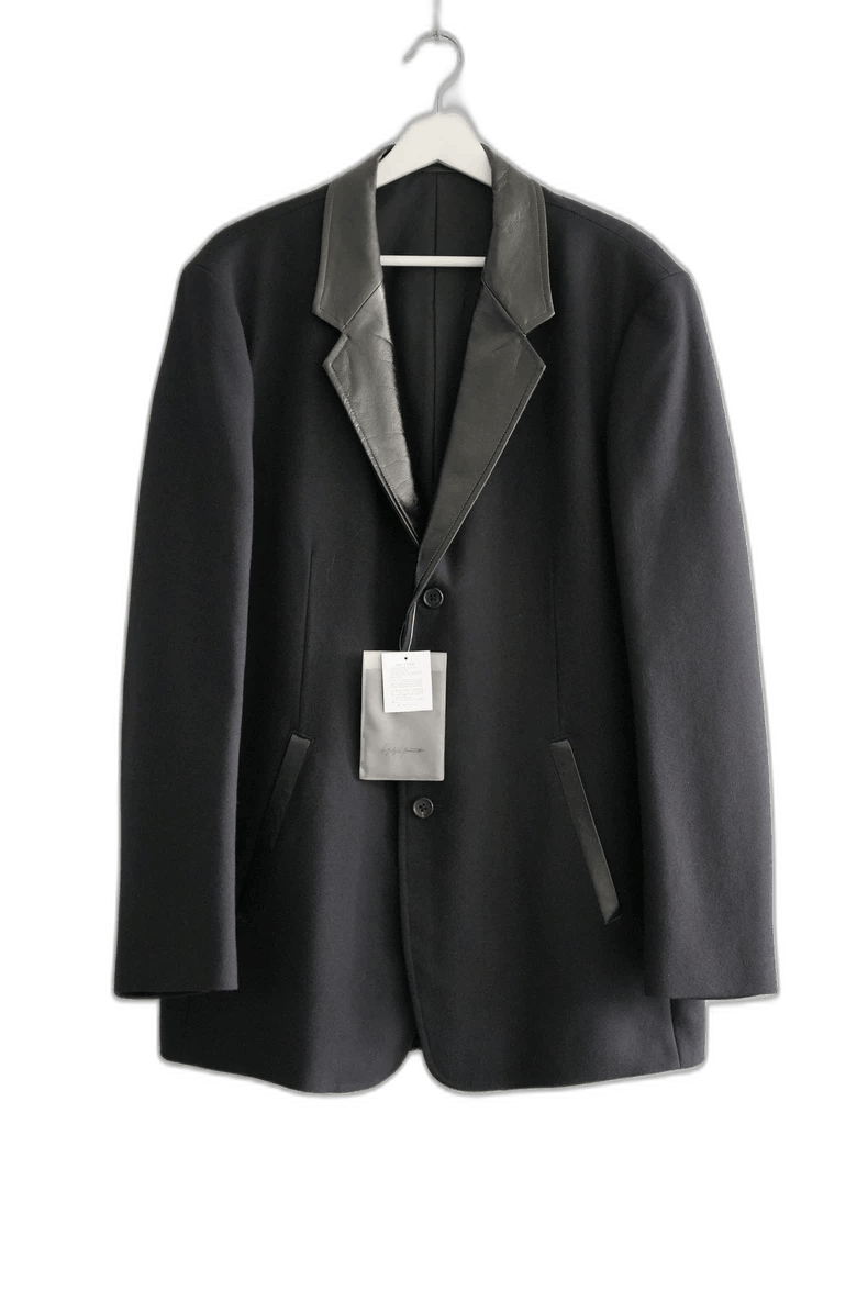 Yohji Yamamoto Yohji Yamamoto Black Wool Suit Jacket Size US M / EU 48-50 / 2 - 1 Thumbnail
