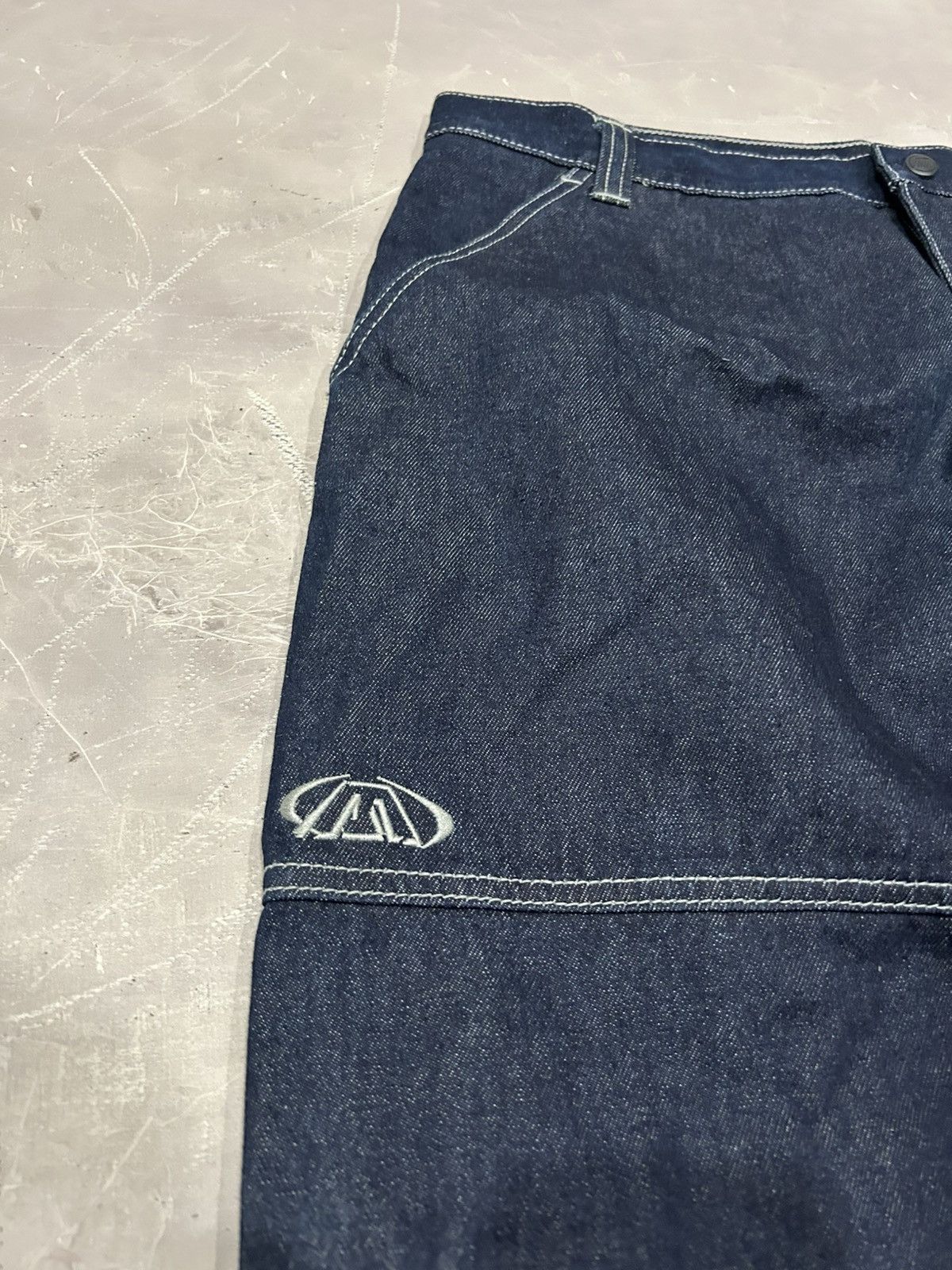 Hysteric Glamour Vintage Rare Macgear Rap Baggy Cargo Denim jeans Size US 38 / EU 54 - 8 Thumbnail