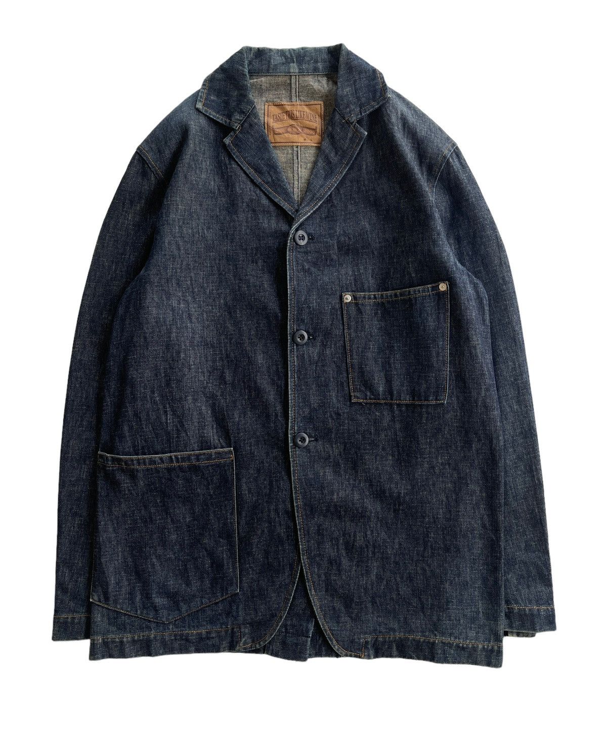 Japanese Brand Vintage Japanese Workers Denim Jacket Size US S / EU 44-46 / 1 - 1 Thumbnail