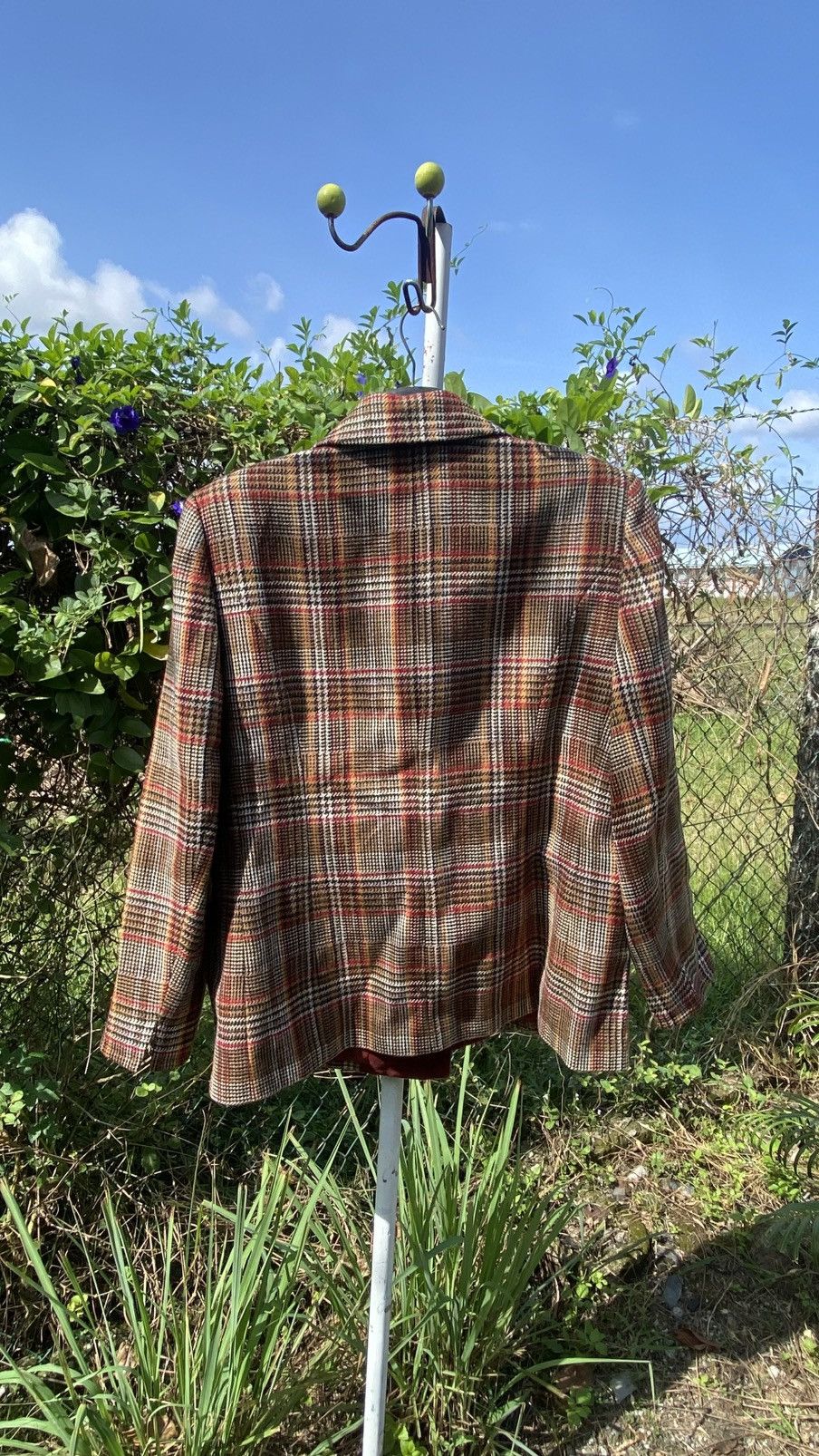 Carven × Vintage Carven Paris Wool Plaid Jacket Size L / US 10 / IT 46 - 2 Thumbnail