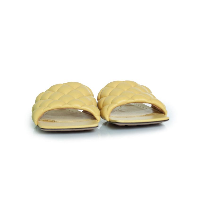 Bottega Veneta Bottega Veneta, yellow leather lido sandals Size US 11 / IT 41 - 4 Thumbnail