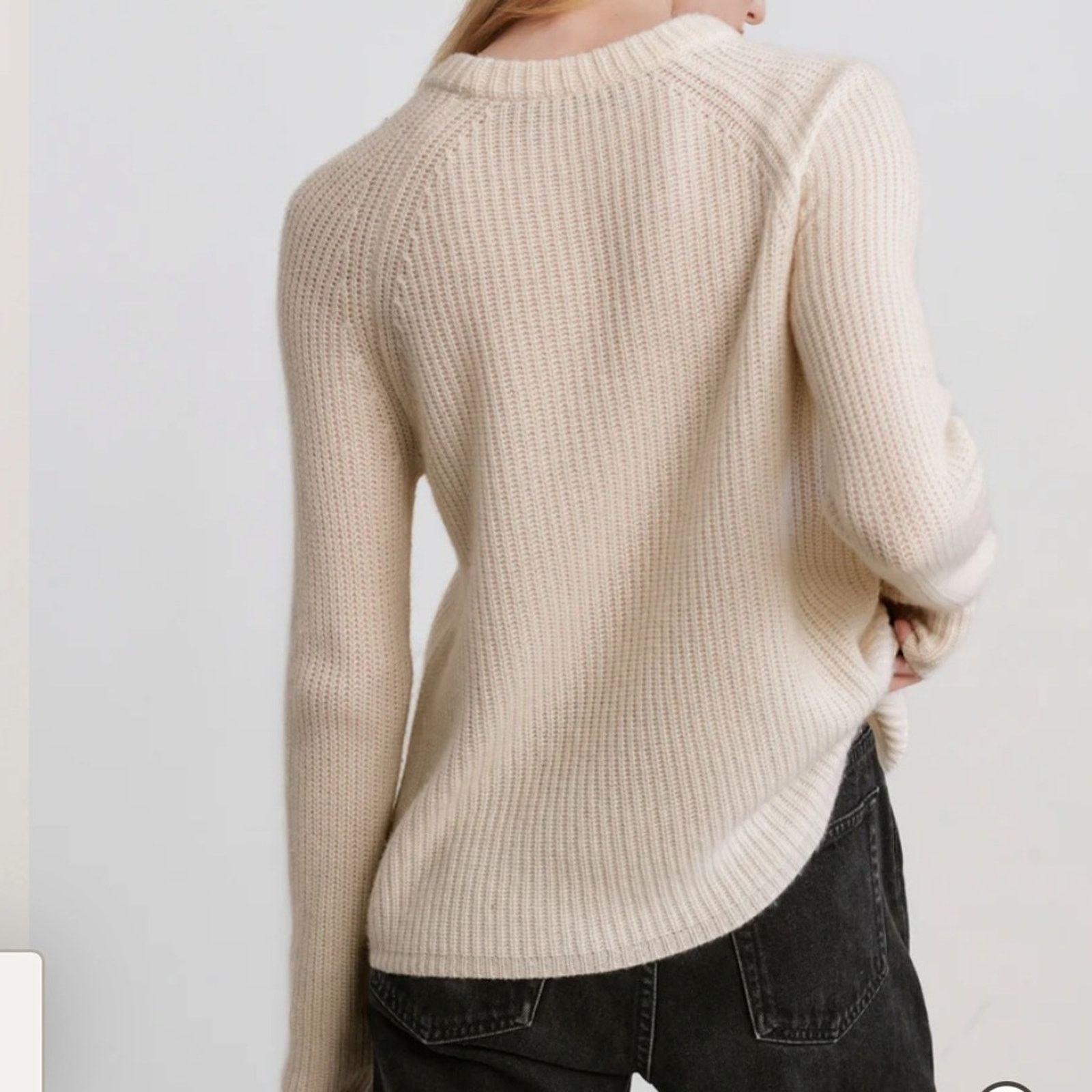 Other Jenni Kayne L Cashmere Fisherman Sweater in Oatmeal Size L / US 10 / IT 46 - 4 Thumbnail