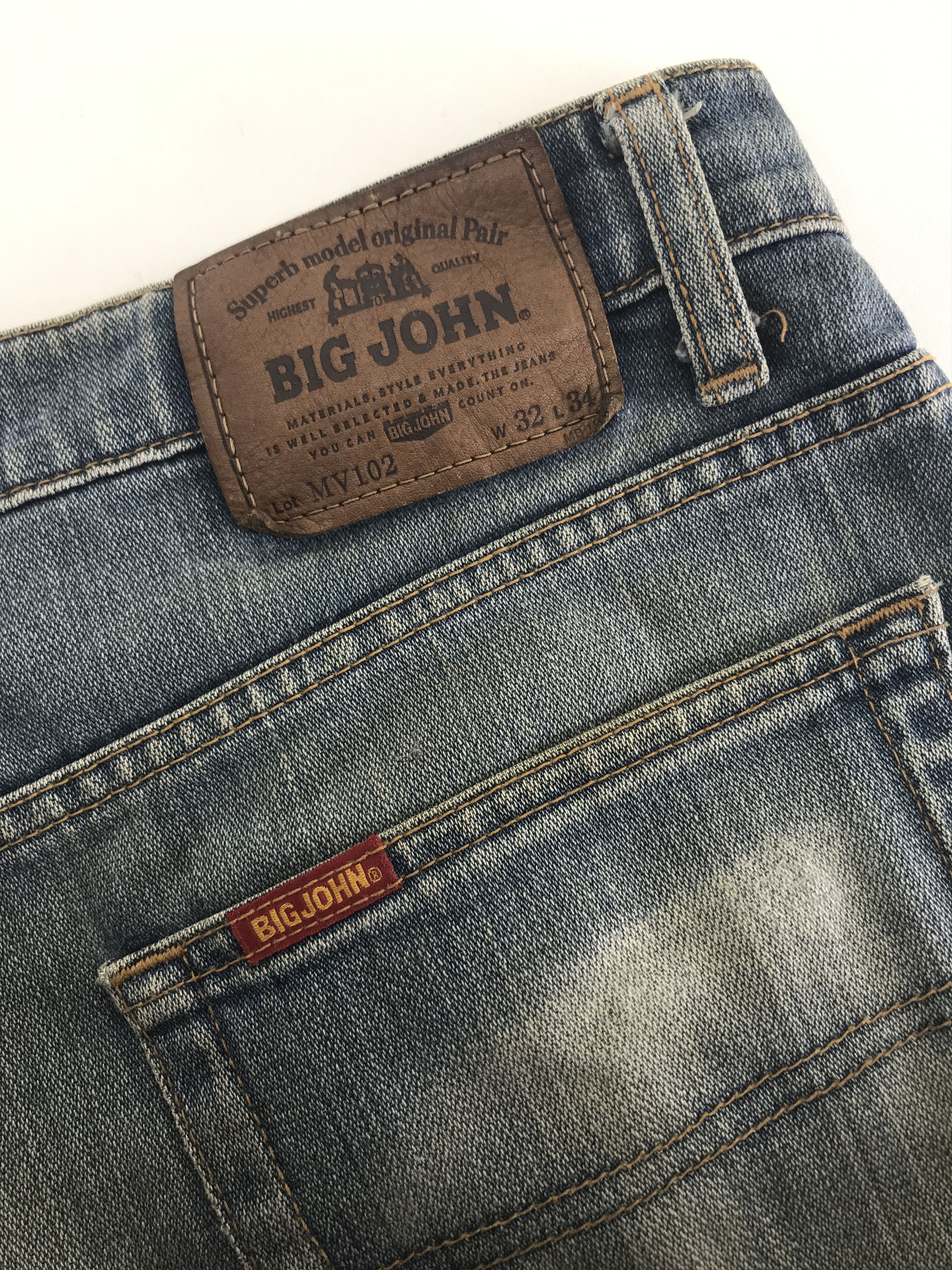 Big John Vintage Big John Faded Blue Jeans Distressed Denim Size US 32 / EU 48 - 12 Thumbnail