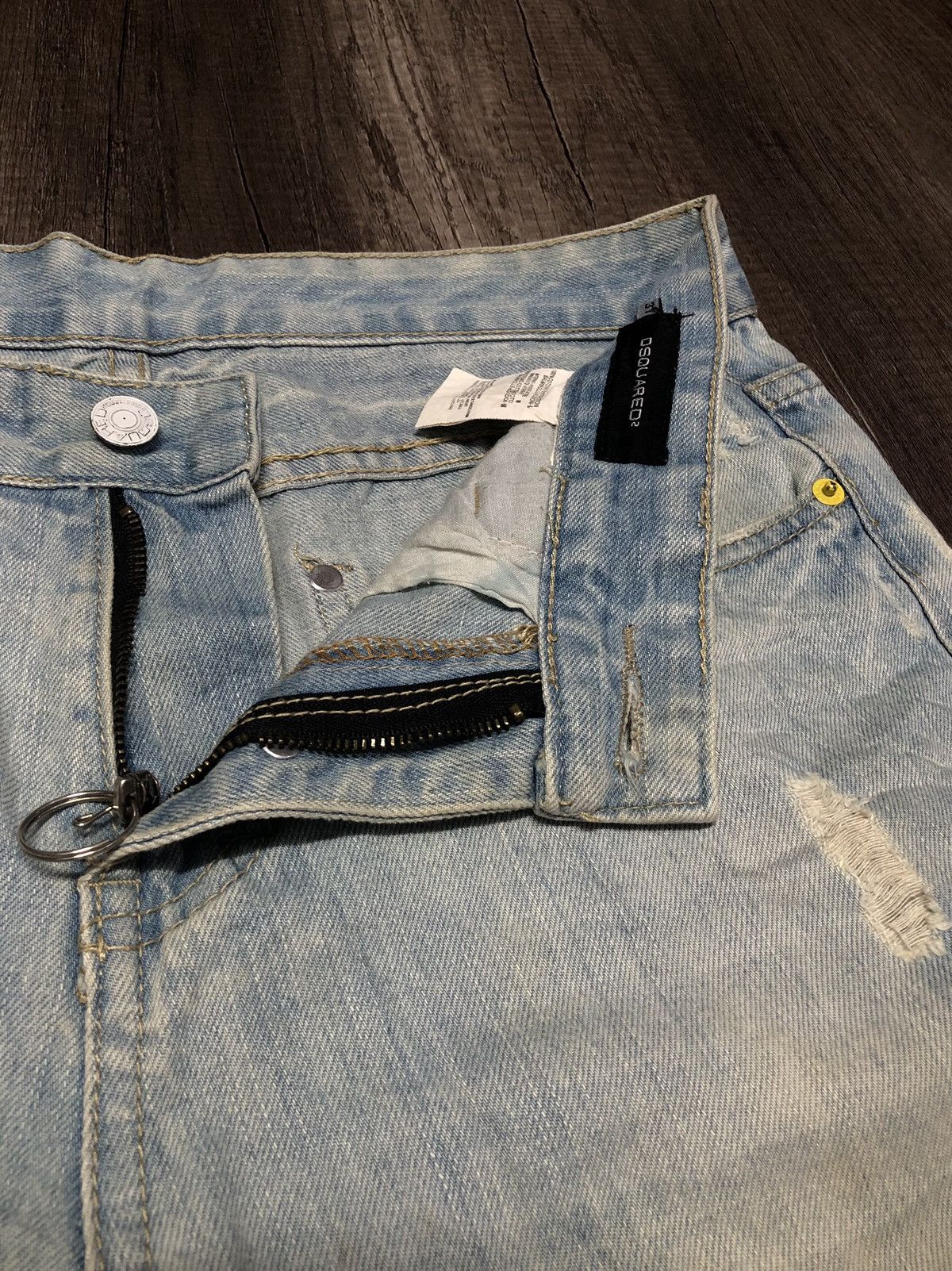 Designer × Dsquared2 × Vintage DSQUARED2 DISTRESSED DENIM JEANS Size US 30 / EU 46 - 13 Thumbnail