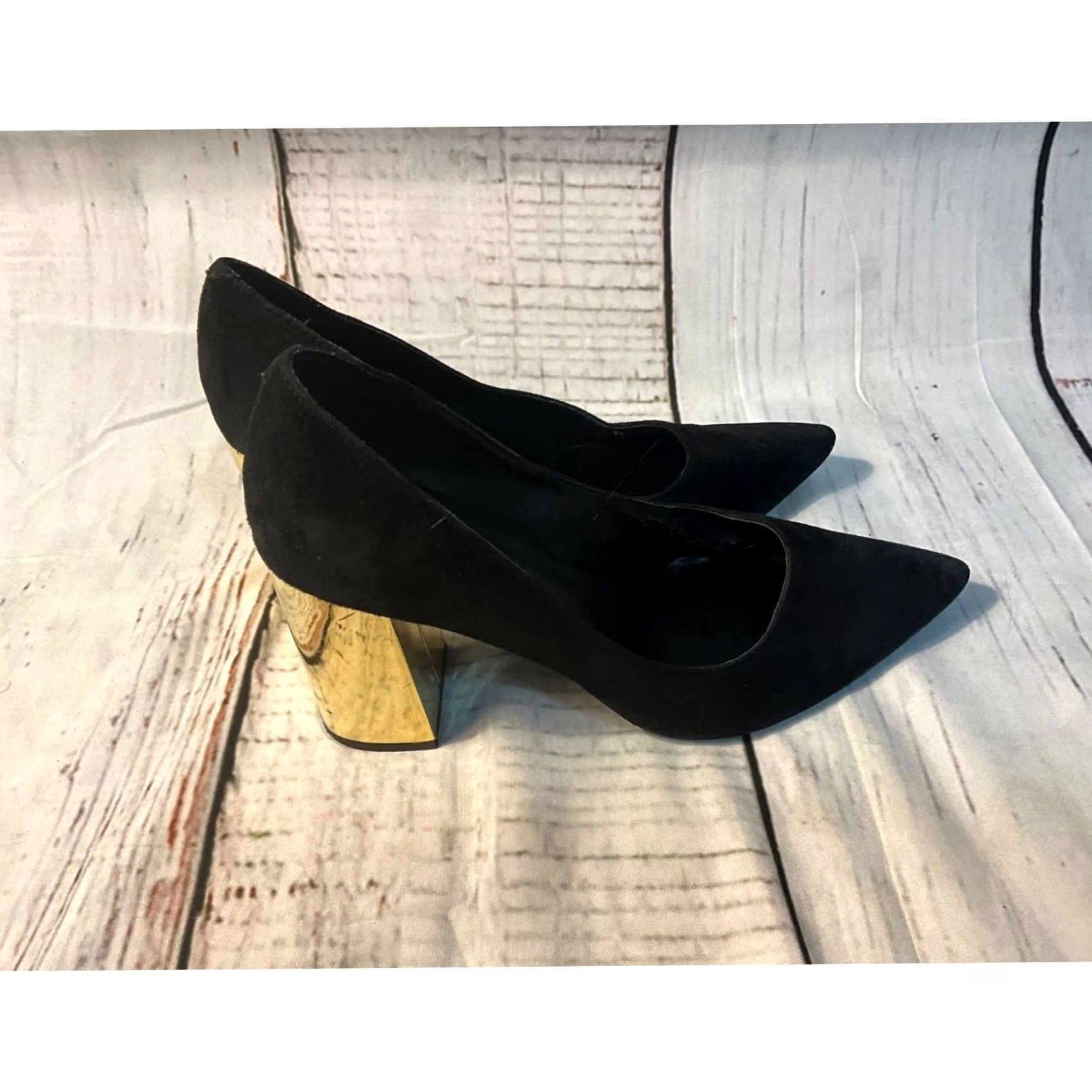 Steve Madden Steve Madden Black Suede Heels Pump Women 7.5 Ultra High Stiletto Closed Toe Slip On Leather Lining Party/Cocktail Size US 6 / IT 36 - 3 Thumbnail
