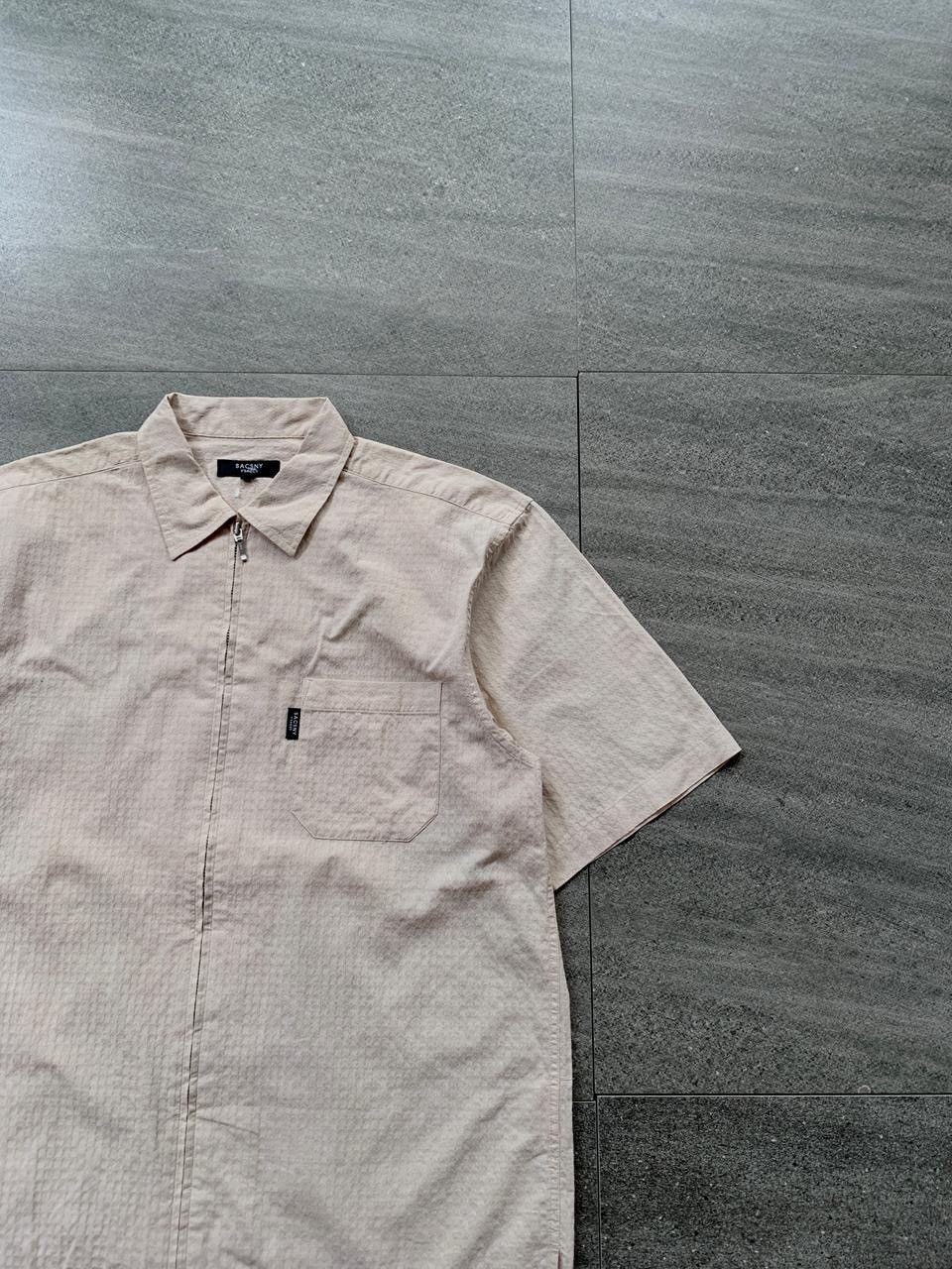 Yohji Yamamoto FREE TAX! Ysaccs Zip Up Textured SS Shirt Size US L / EU 52-54 / 3 - 2 Thumbnail