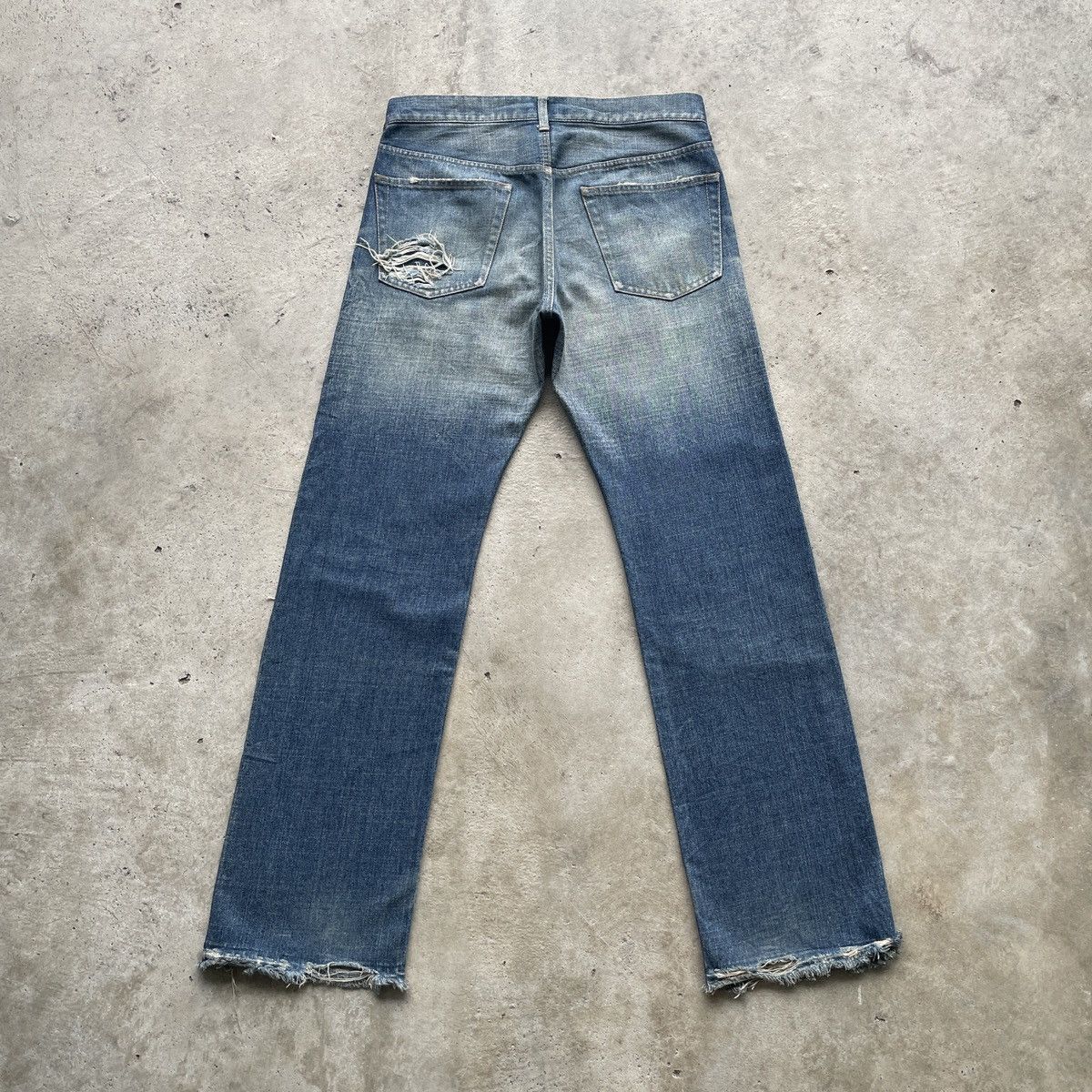 Japanese Brand Vintage Takeo Kikuchi Distressed Japan Jeans Faded Pants W31 Size US 31 - 11 Thumbnail