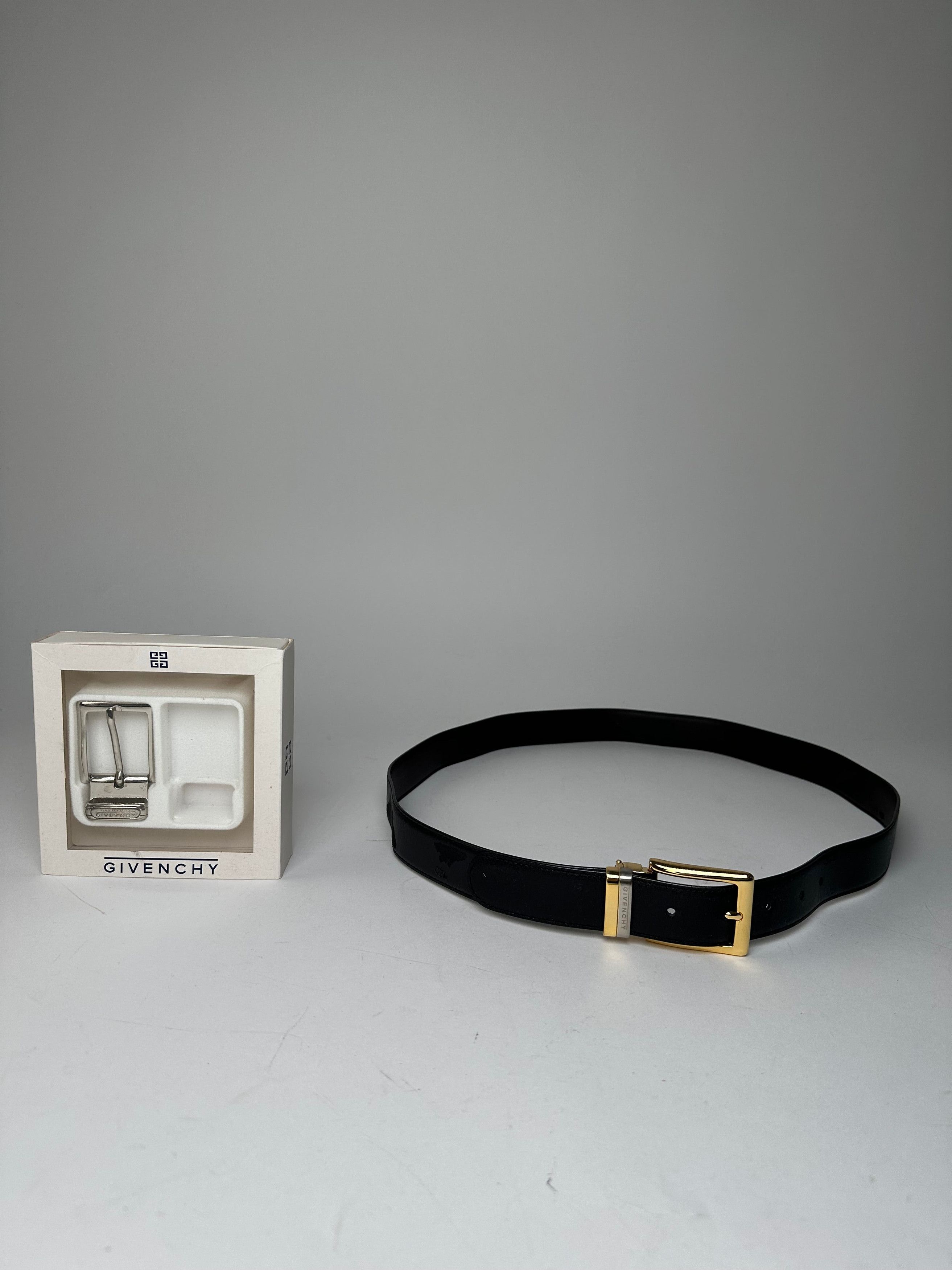 Givenchy Leather Belt Set Black New Size ONE SIZE - 1 Thumbnail