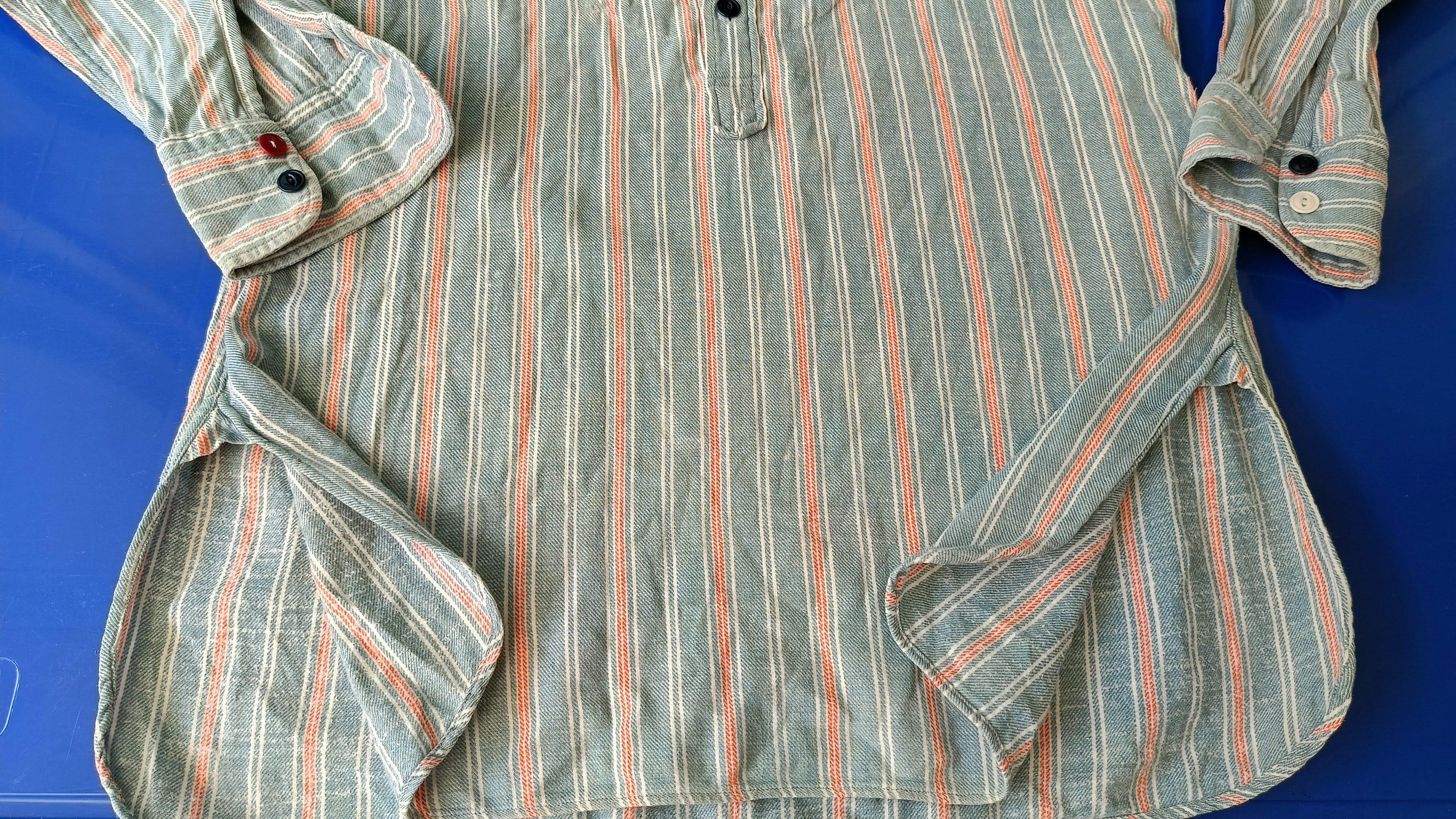 45rpm 45RPM by R Japan mandarin pullover indigo work vtg shirt Size US S / EU 44-46 / 1 - 12 Thumbnail