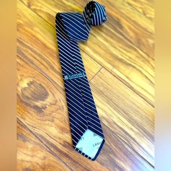 Lanvin × Vintage Vintage Lanvin Silk Tie Size ONE SIZE - 1 Thumbnail