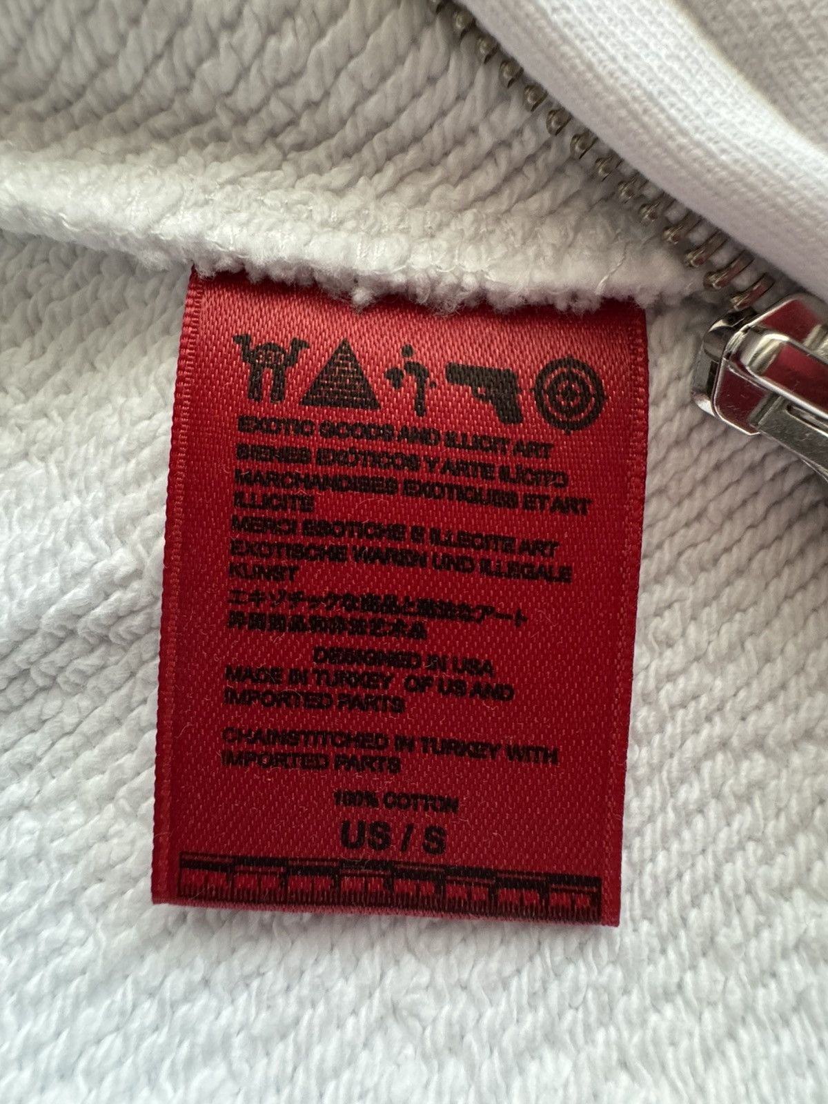 murd333r.fm Peacemaker Zip Hoodie S White Size US S / EU 44-46 / 1 - 11 Thumbnail