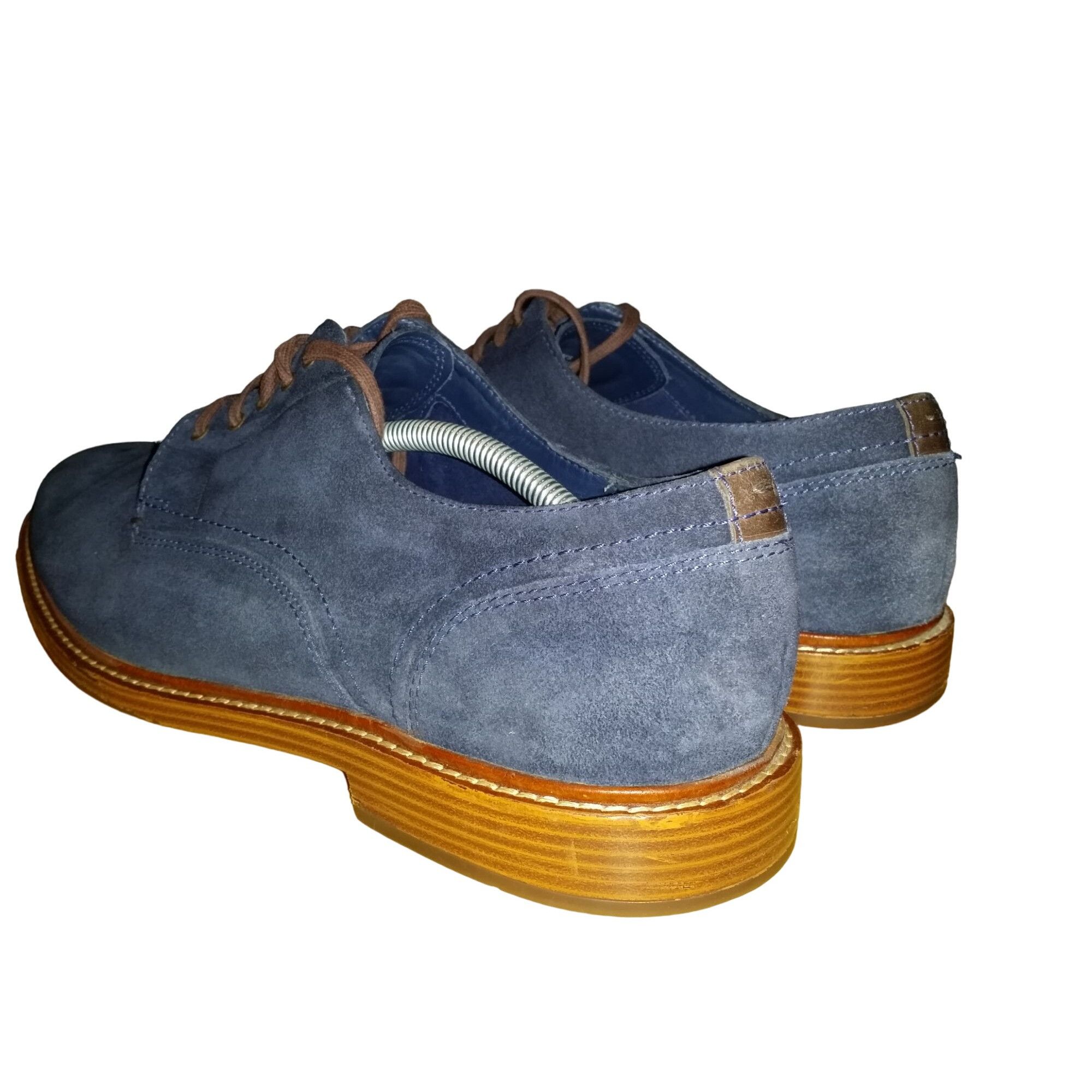 Cole Haan Cole Haan Grand 0S Oxford Shoes Men Sz 13 M Lace Up Blue Sue Size US 13 / EU 46 - 6 Thumbnail