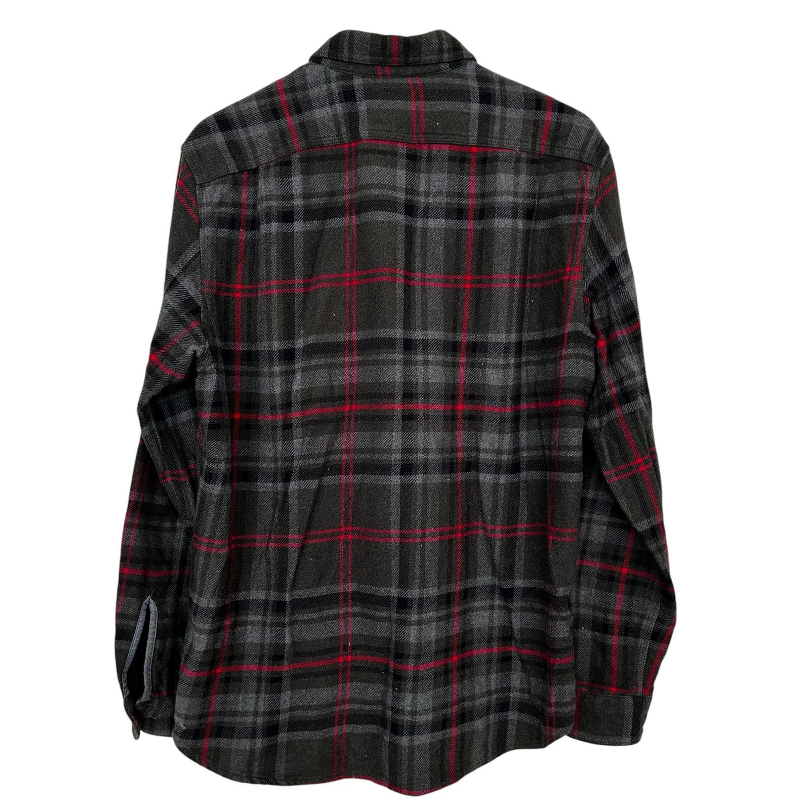 Wallace & Barnes Wallace & Barnes Green Gray Red Flannel Button Down Sz L Size US L / EU 52-54 / 3 - 6 Thumbnail