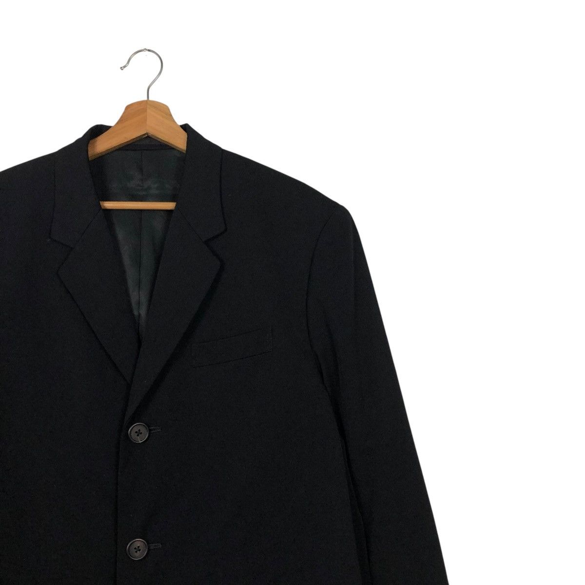Yohji Yamamoto 🔥ICONIC RICH BLACK WOOL LONG JACKET Y’S FOR MEN JACKET Size US S / EU 44-46 / 1 - 6 Thumbnail