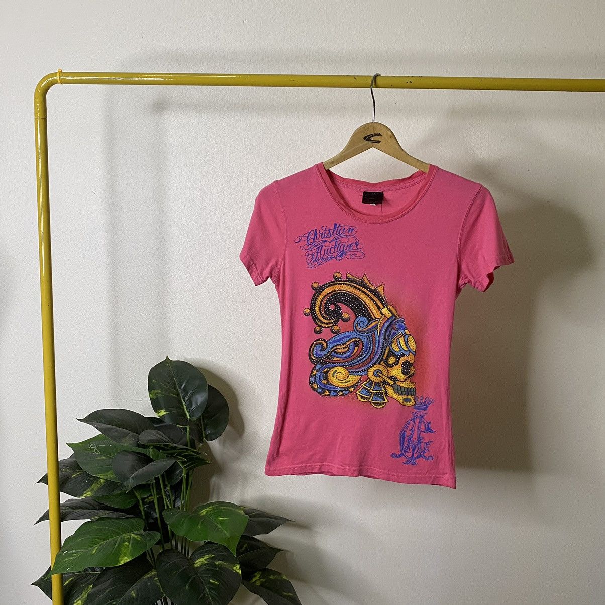 Christian Audigier × Ed Hardy Christian Audigier Women T Shirt Size XS / US 0-2 / IT 36-38 - 1 Thumbnail