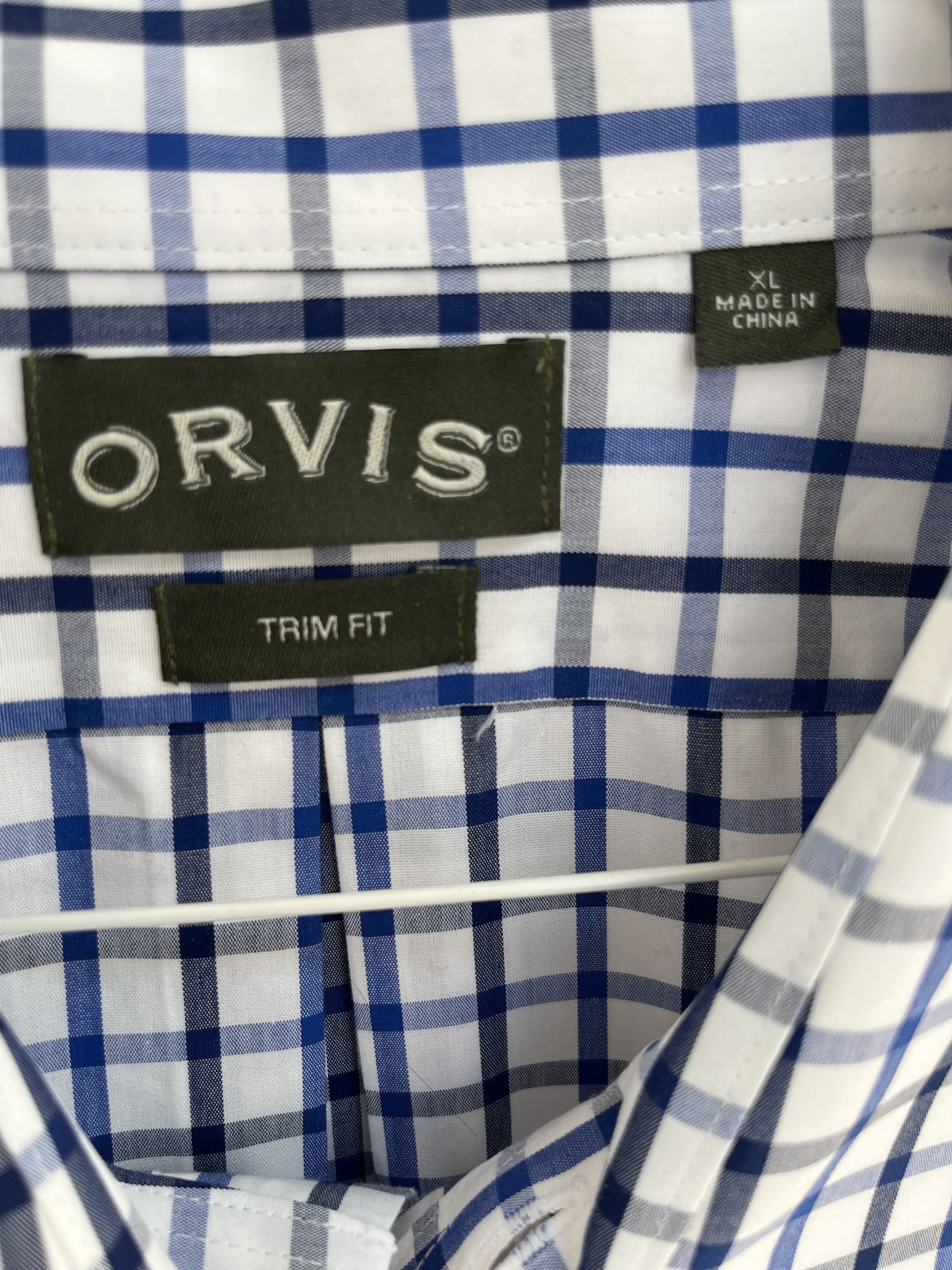 Orvis ORVIS LS Trim-Fit XL Button-Down Gingham Casual Shirt Size US XL / EU 56 / 4 - 4 Thumbnail