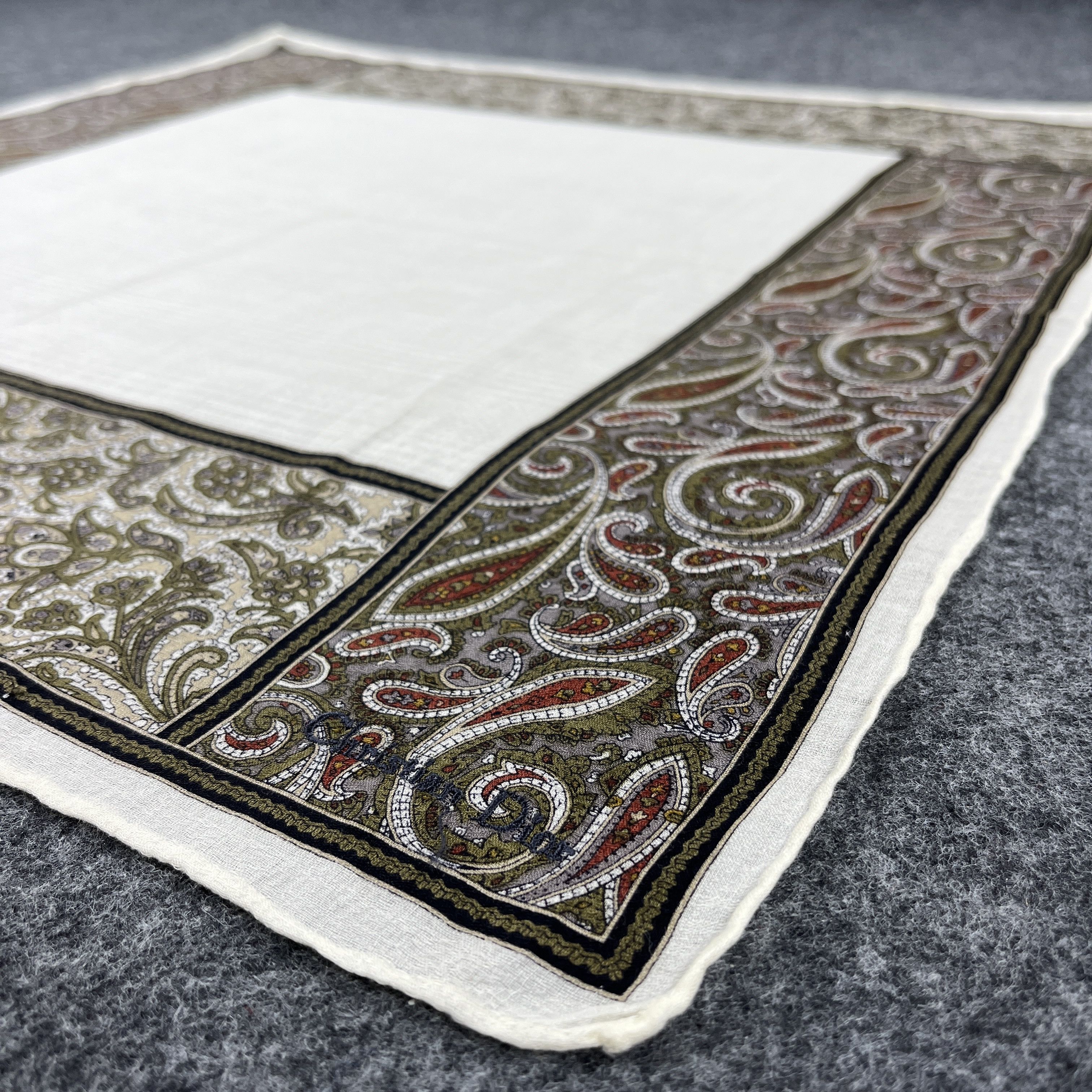 Christian Dior Monsieur Paisley Christian Dior Handkerchief / Neckerchief B143 Size ONE SIZE - 5 Thumbnail