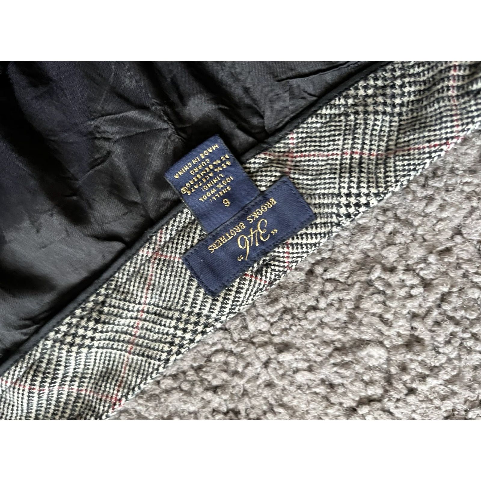 Brooks Brothers BROOKS BROTHERS Pants Womens 6 Multicolor Black Gray Plaid Crop Straight Inseam 27 In Colorful 90s? Size 28" / US 6 / IT 42 - 5 Thumbnail