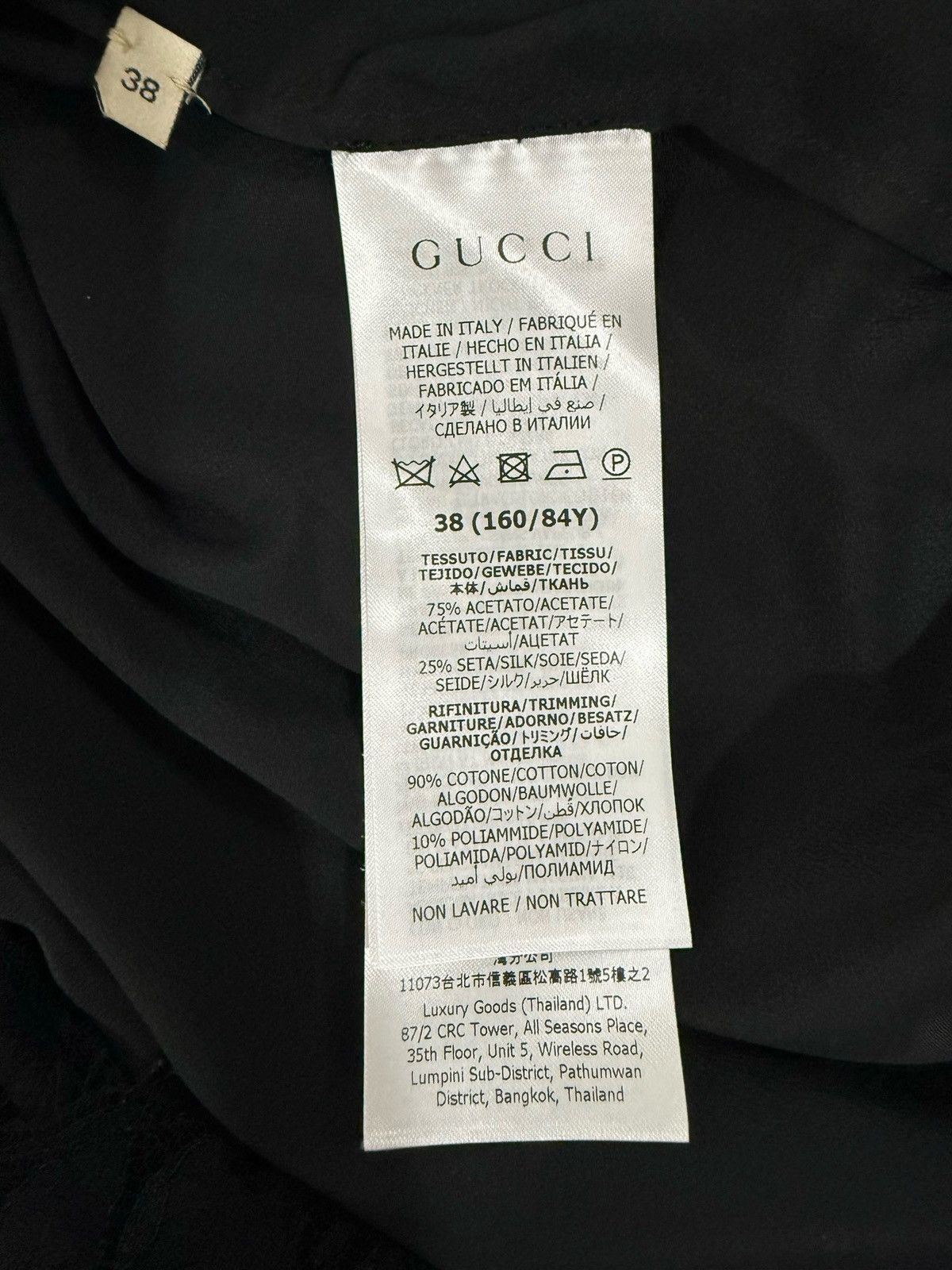 Gucci Gucci Black Tulle Lace Shirt Size XS / US 0-2 / IT 36-38 - 7 Thumbnail