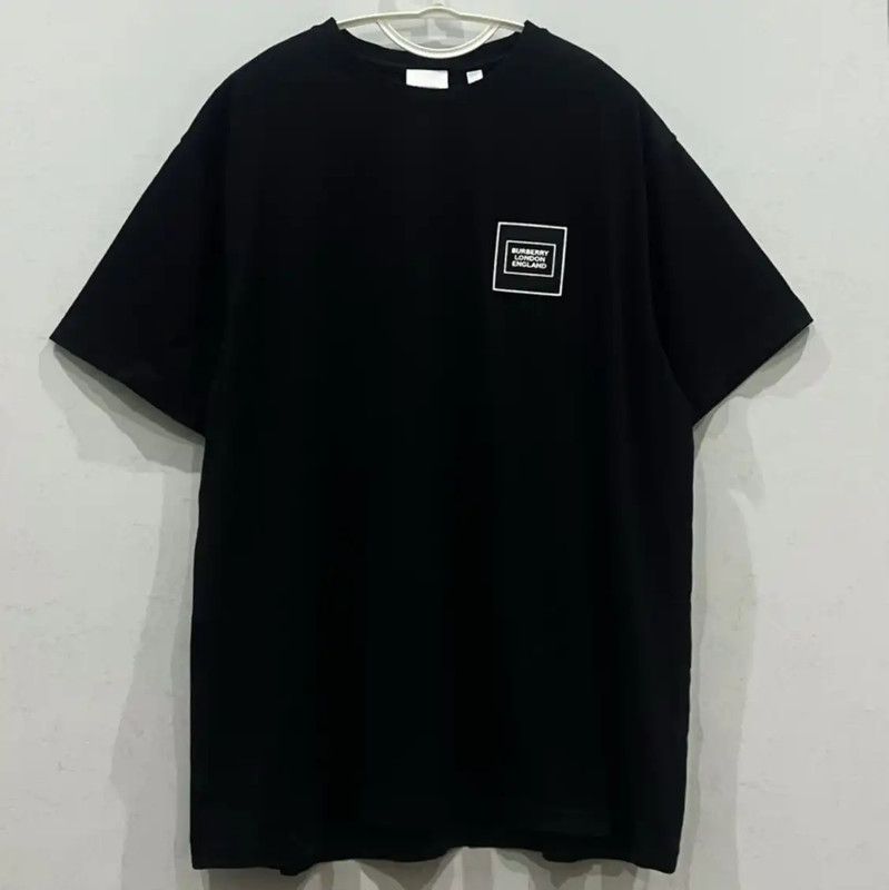 Burberry Burberry Black Cotton T-Shirt for Men Size US XS / EU 42 / 0 - 1 Thumbnail