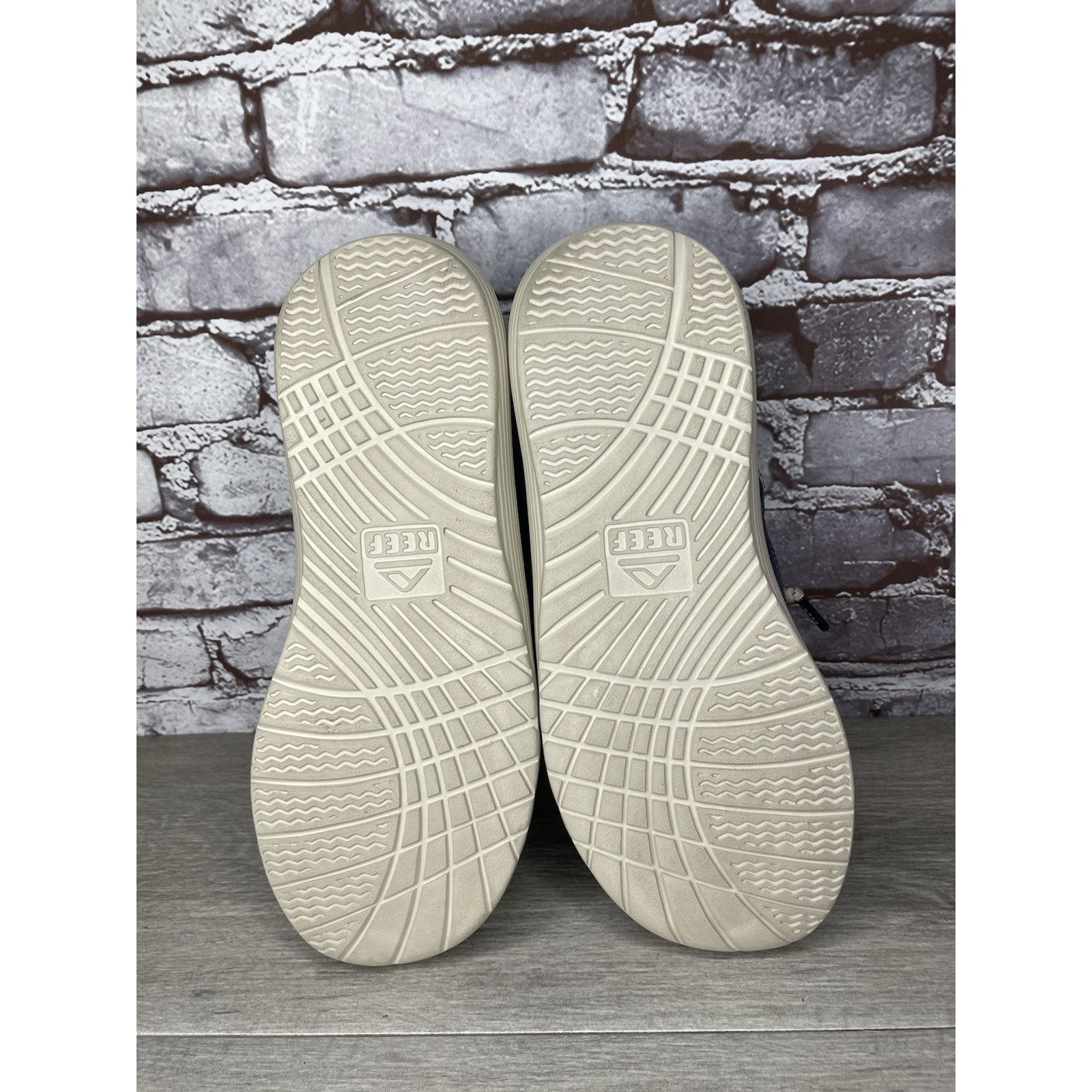 REEF Reef Swellsole Pier Shoes Navy Blue Canvas Fabric Boat Shoes Size US 11 / EU 44 - 8 Thumbnail