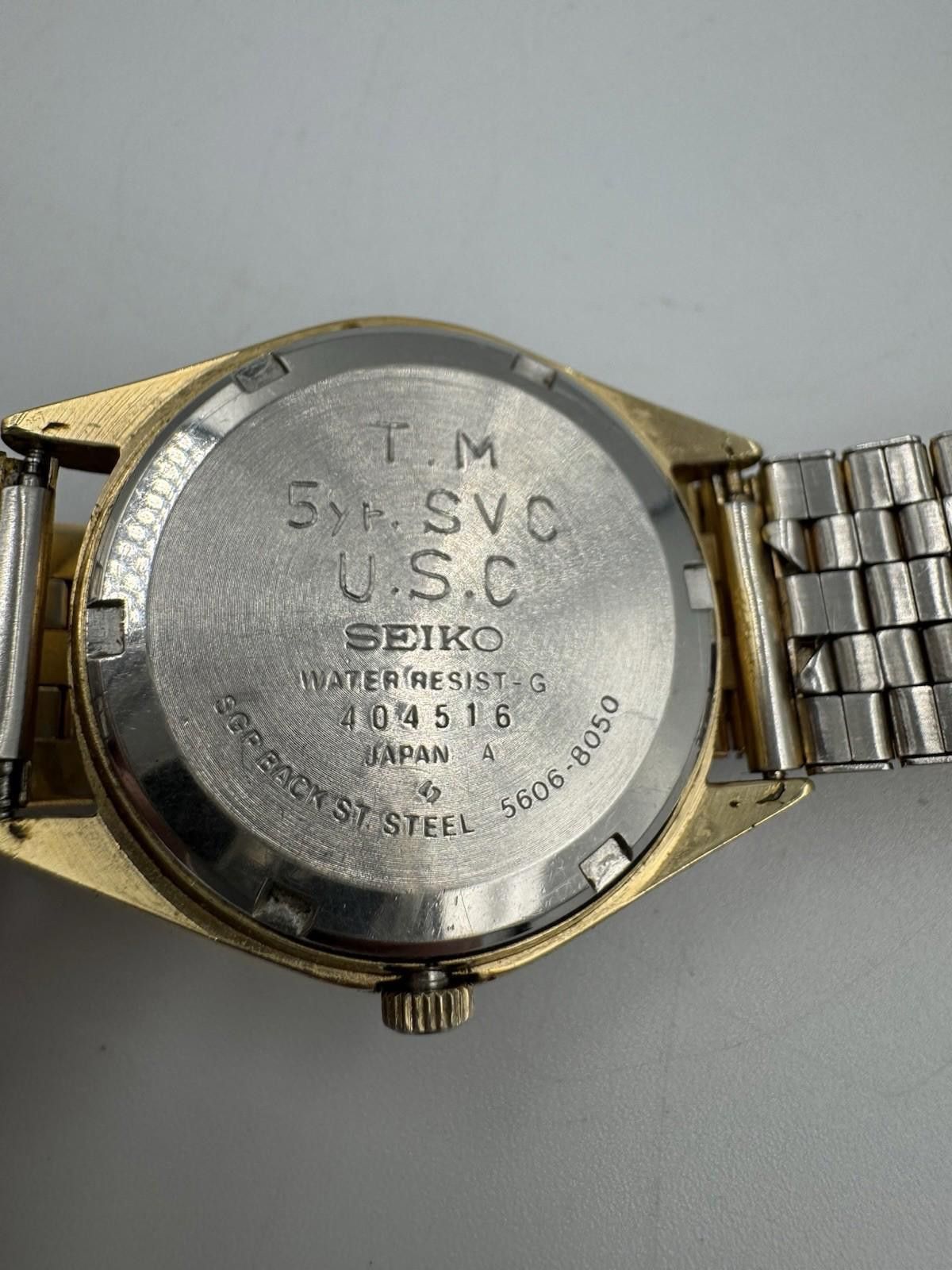 Seiko 1970s Seiko Lord Matic LM 56068050 Gold Automatic USC Etched Size ONE SIZE - 8 Thumbnail