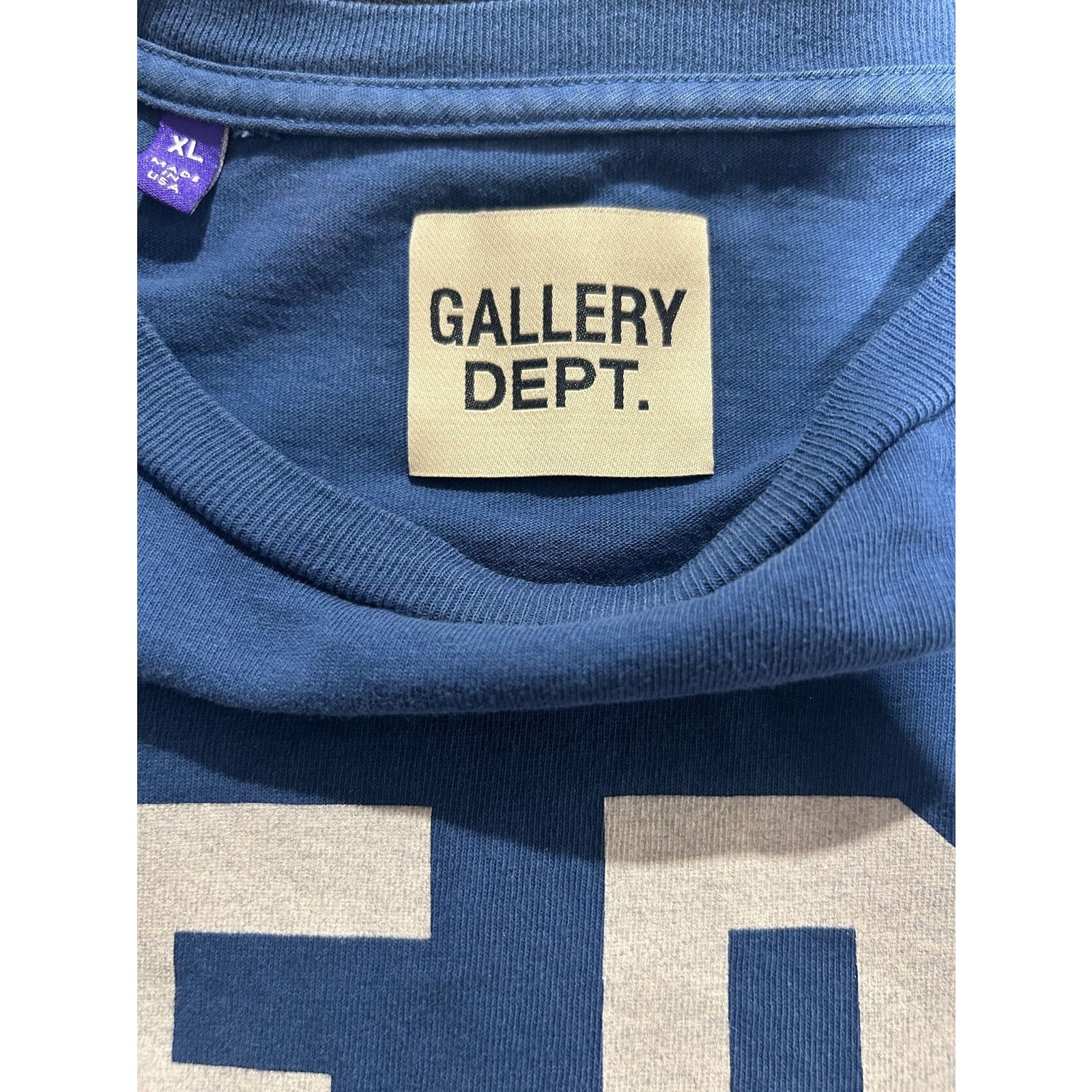 Gallery Dept. GALLERY DEPT. ARENA BLUE TEE SIZE XL PREOWNED Size US XL / EU 56 / 4 - 3 Thumbnail